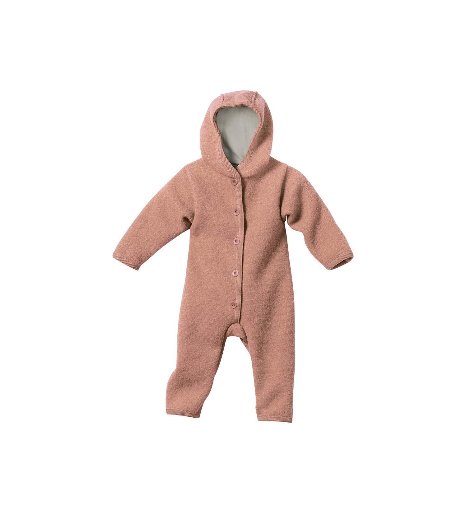 Disana Baby Jumpsuit / Onesie 62-68 Rose - Organic Merino Wool | Sustainable Baby Clothing - Buy Online on GoSupps.com