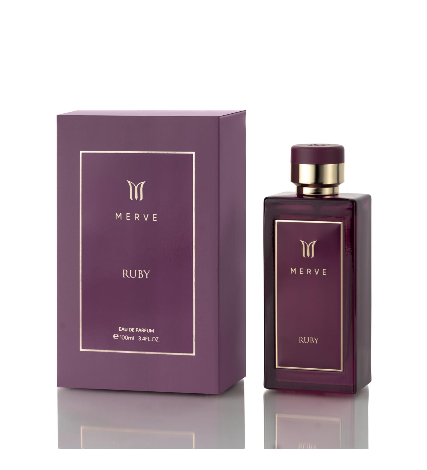 Merve Ruby Premium Long Lasting Fragrance Luxury Scent For Women | Gourmand Woody Amber - Buy Online on GoSupps.com