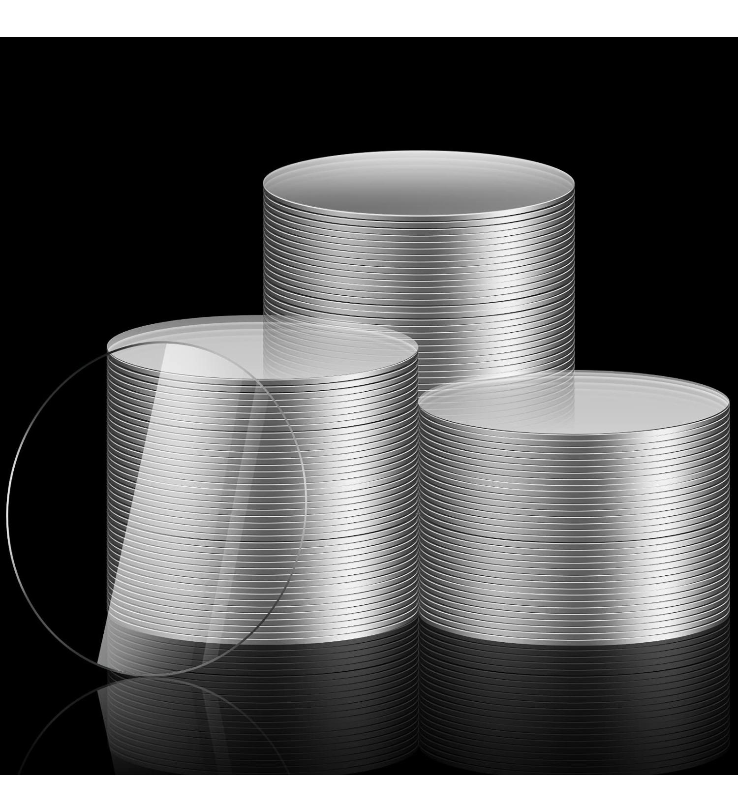 50-Piece Clear Circle Acrylic Blanks - 4 Inch Round Discs for Picture Frames, Painting, DIY Crafts - Buy Online on GoSupps.com
