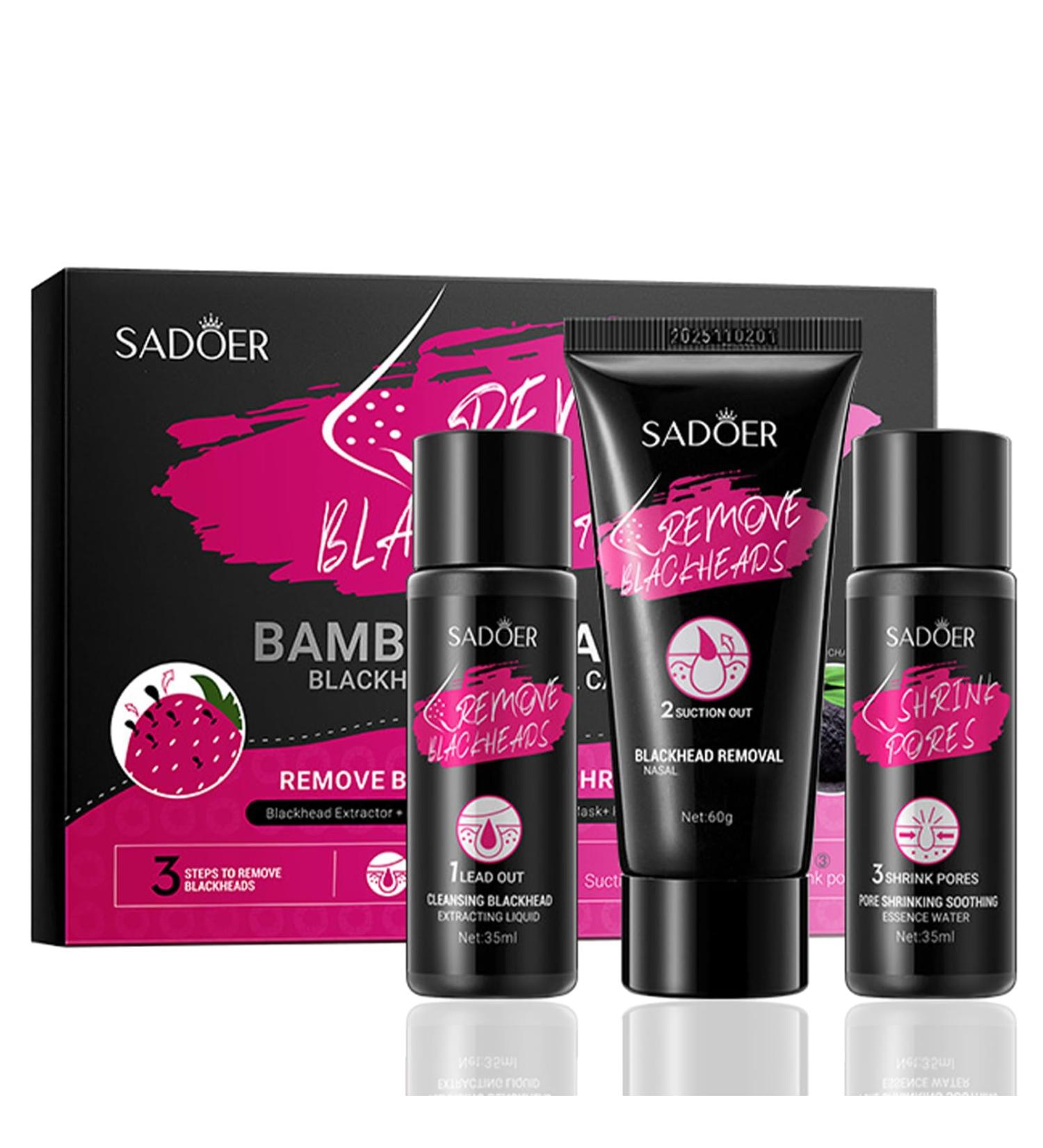 Blackhead Remover Skincare Set Black Head Remover for Face Pore Strips for Blackheads Lead Out - Blackhead Remover Cream - Pore Minimizer for Blackheads Dirt Acne Oily Skin Pores Shrinking - Buy Online on GoSupps.com