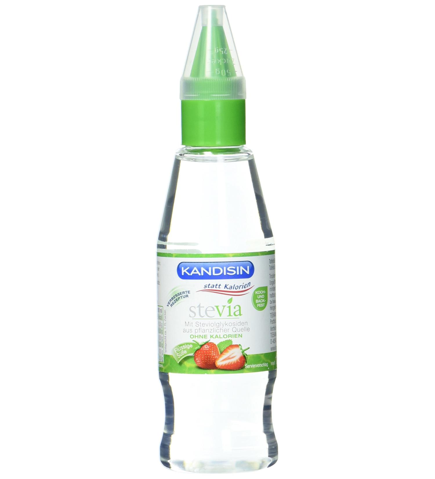 Kandisin Stevia Liquid 125 ml - Natural Zero-Calorie Sweetener for International Shipping - Buy Online on GoSupps.com