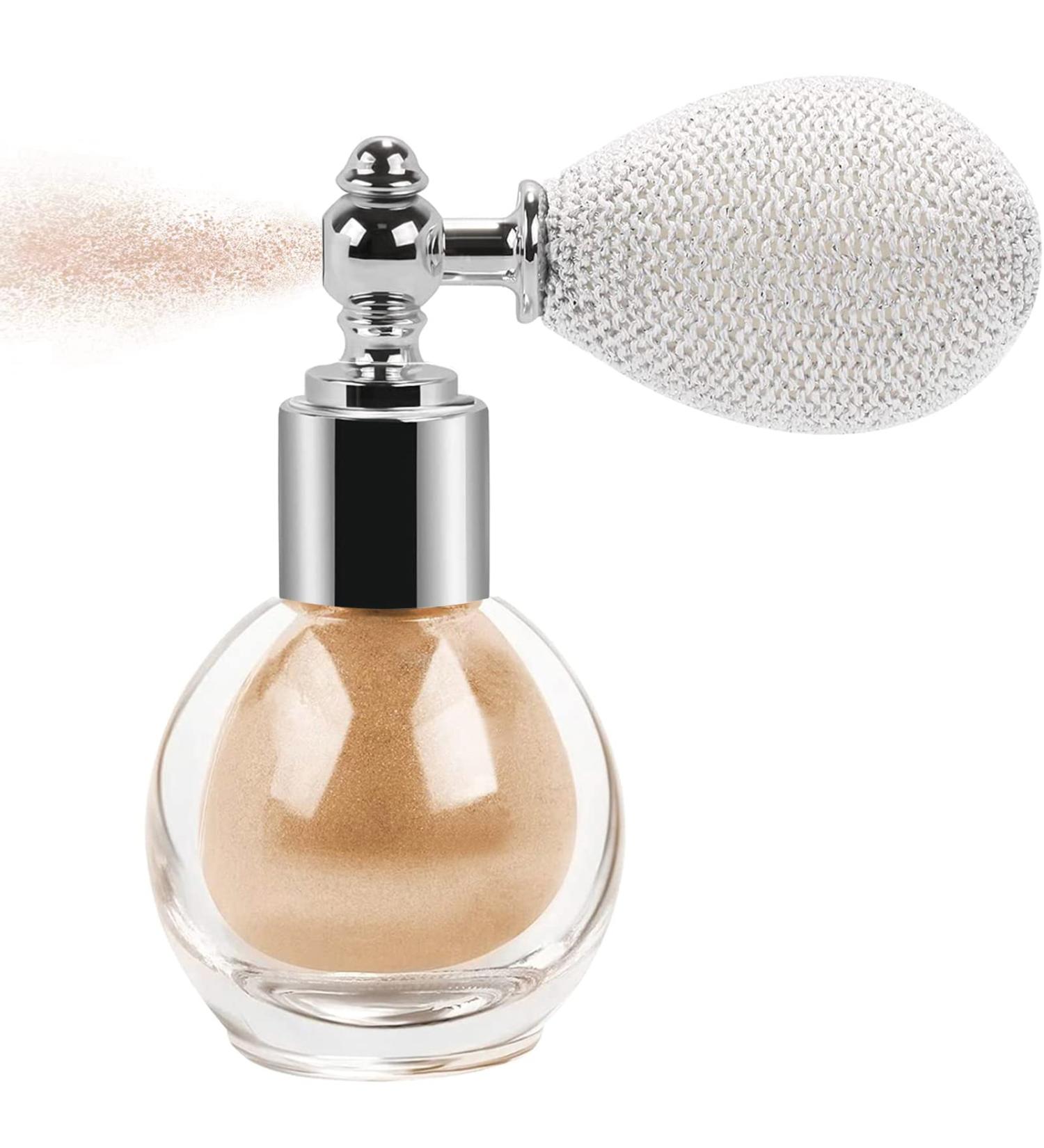 Shimmering Champagne Glitter Spray Powder for Makeup - Face, Body, Hair, Nails - Buy Online on GoSupps.com