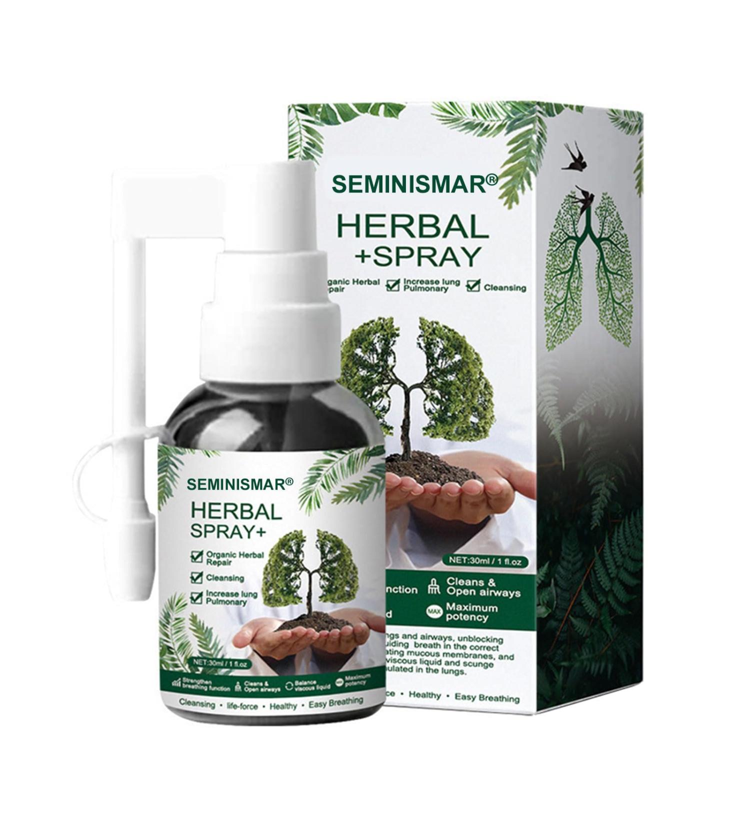 Herbal Lung Cleaning Spray - Detox & Repair | 30ml Natural Oral Spray for Smokers & Cough Relief - Buy Online on GoSupps.com