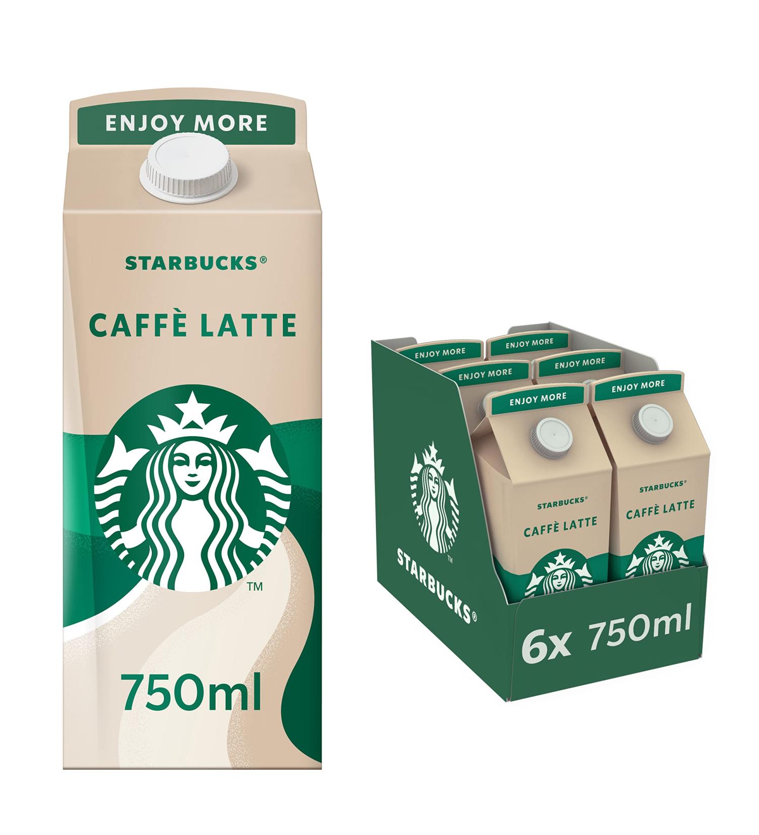 Buy Starbucks Caff Latte Iced Coffee (6 x 750ml) - International Shipping Available - Buy Online on GoSupps.com
