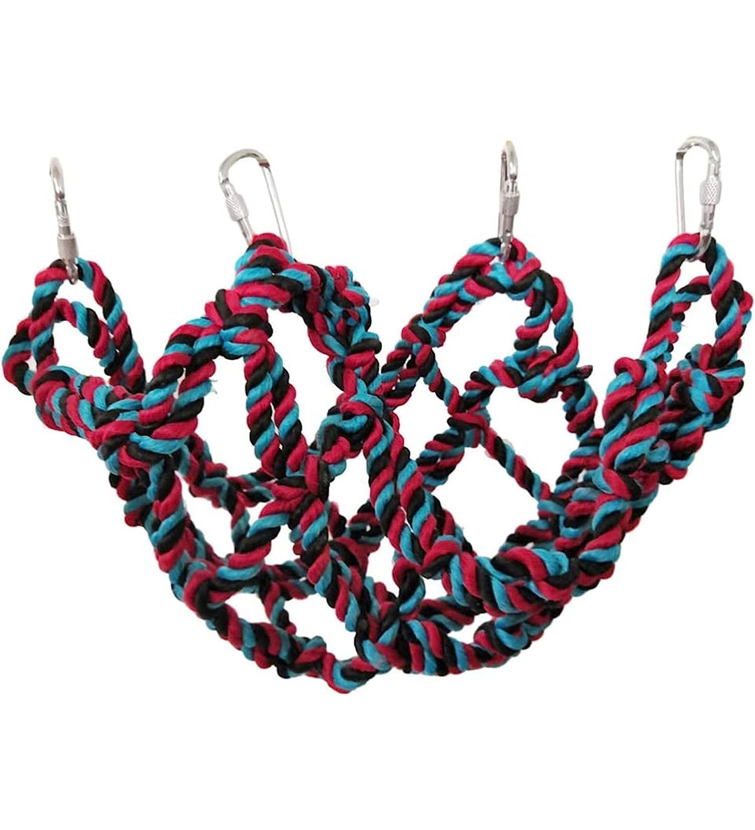 Kayziu ZCX climbing rope Bird Climbing Net Rope Ladder Pet Climbing Net Multi-purpose Climbing Hammock Net For Bird Exercises scramble net rope - Buy Online on GoSupps.com