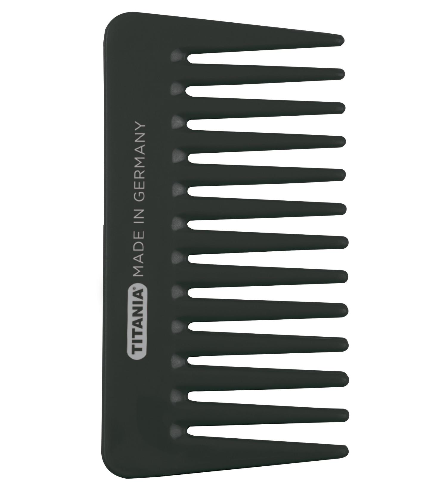 TITANIA strand comb small approx. 11.5 cm black 1 pack (1 x 30 g)