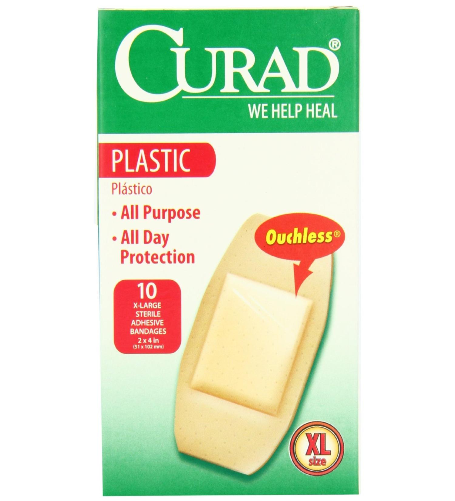 Curad Plastic Bandage 2x4 Size 10ct Curad Plastic Bandage 2x4 10ct