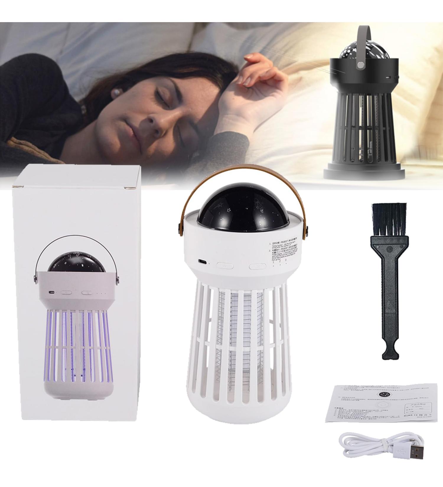 Buzz Buster - 360 Indoor & Outdoor Protection Buzz Buster Mosquito Zapper Portable 3 in 1 Cordless Mosquito Lamp Rechargeable BuzzBuster with Music Box & Projector Lamp for Camping (Lighthouse) - Buy Online on GoSupps.com