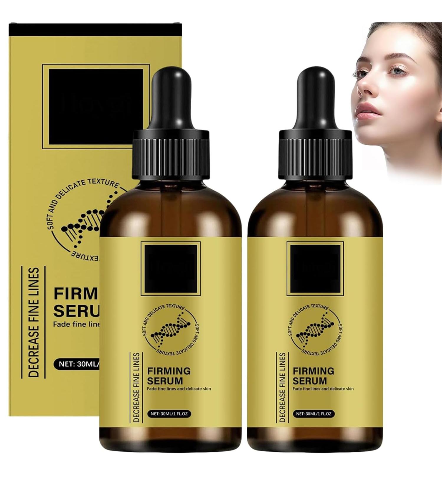 2Pcs Anti-wrinkle Firming Serum Firm and Plump Face Serum Face Essence for Reduce Fine Lines Firms Skin Hydrate & Moisturize - Buy Online on GoSupps.com