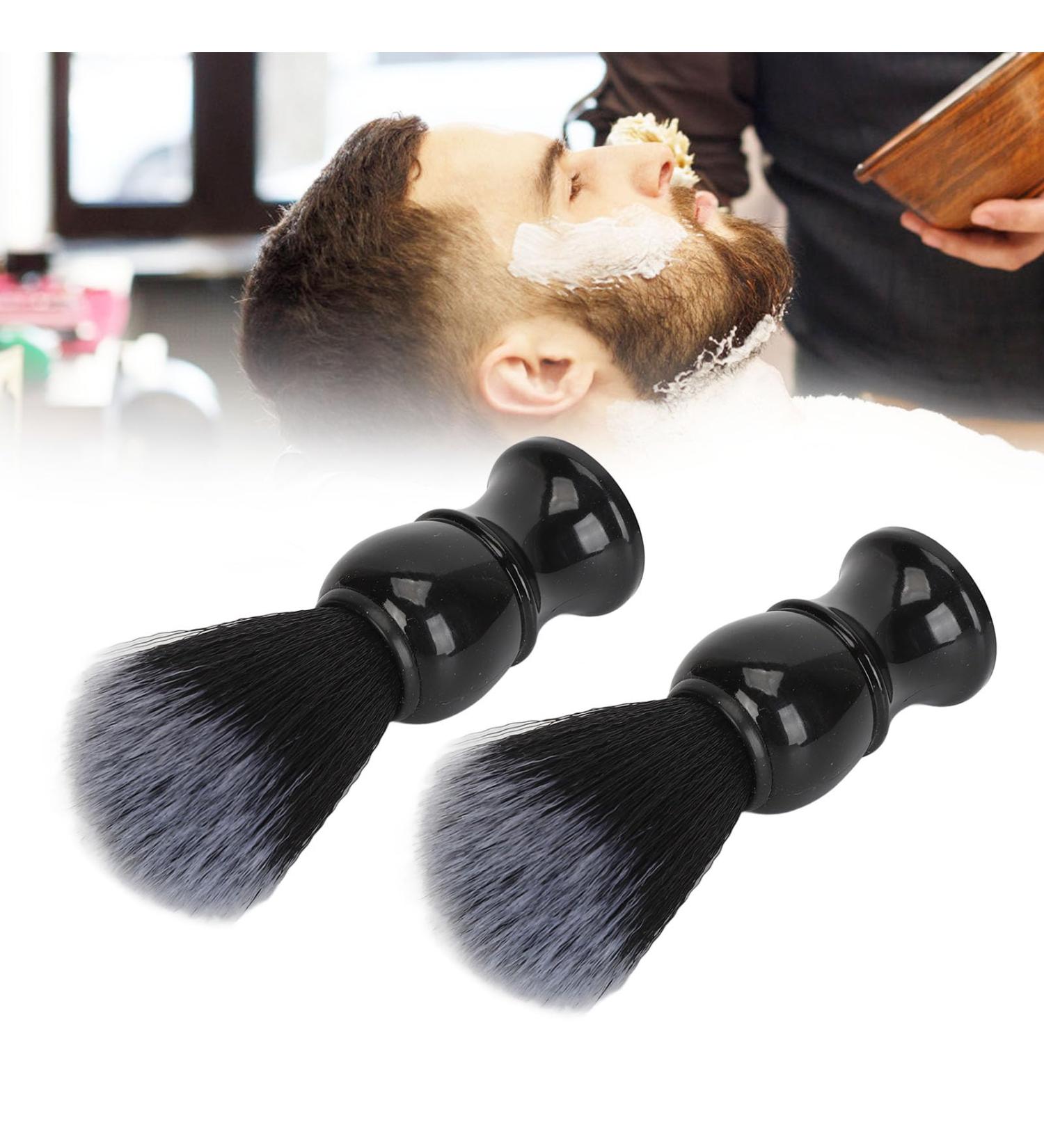 Premium Bartb sel Set - 2 Fine Synthetic Bristle Trim Brushes & Quick Drying Mustache Foam Care Tool for Men - Buy Online on GoSupps.com