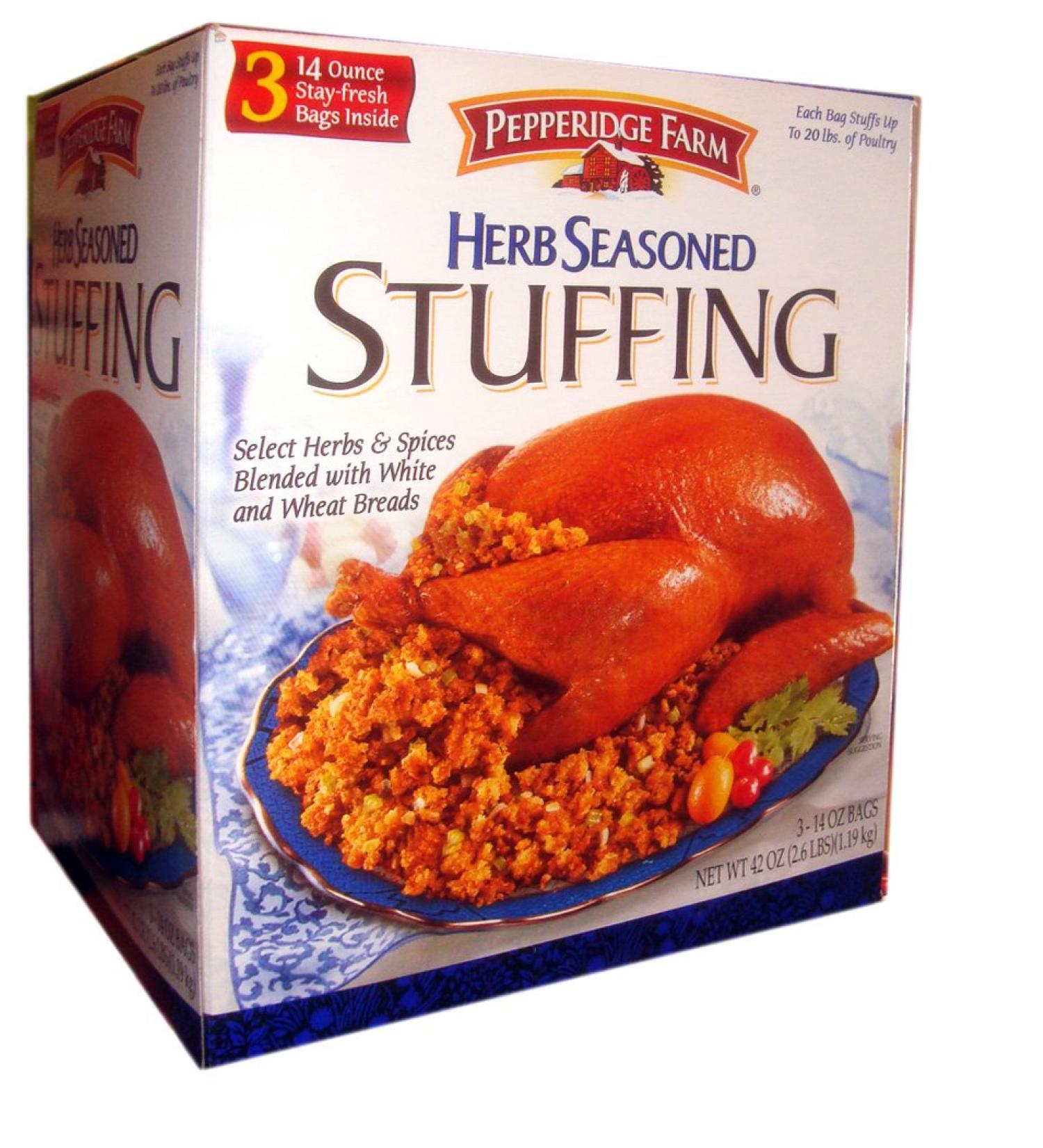 Pepperidge Farm Herb Seasoned Stuffing 3 pk,14oz each,total 42 oz