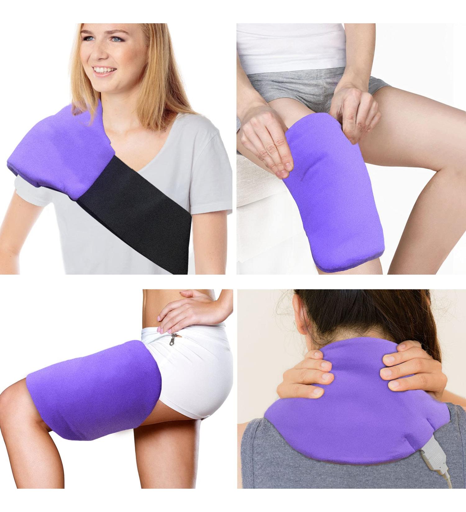 ZXU Heated Pad Wrap - Small Heating Pad for Back Pain Relief - 3 Heat Settings - Auto-Off - Cramps, Shoulder, Hand, Waist, Lower Back, Neck, Lumbar, Abdomen Pain Relief - 9.4x16 - Buy Online on GoSupps.com