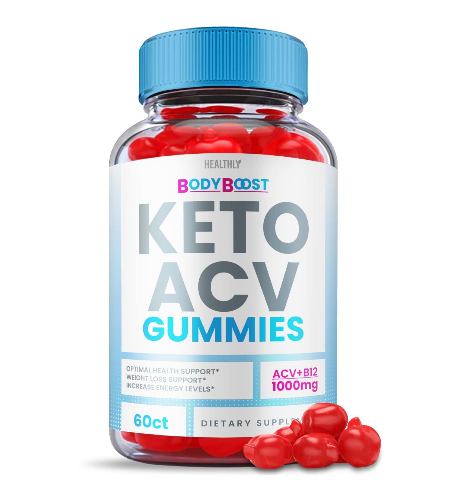 Body Boost Keto Gummies with ACV - Vegan Formula for Weight Loss - 60 Gummies - Buy Online on GoSupps.com