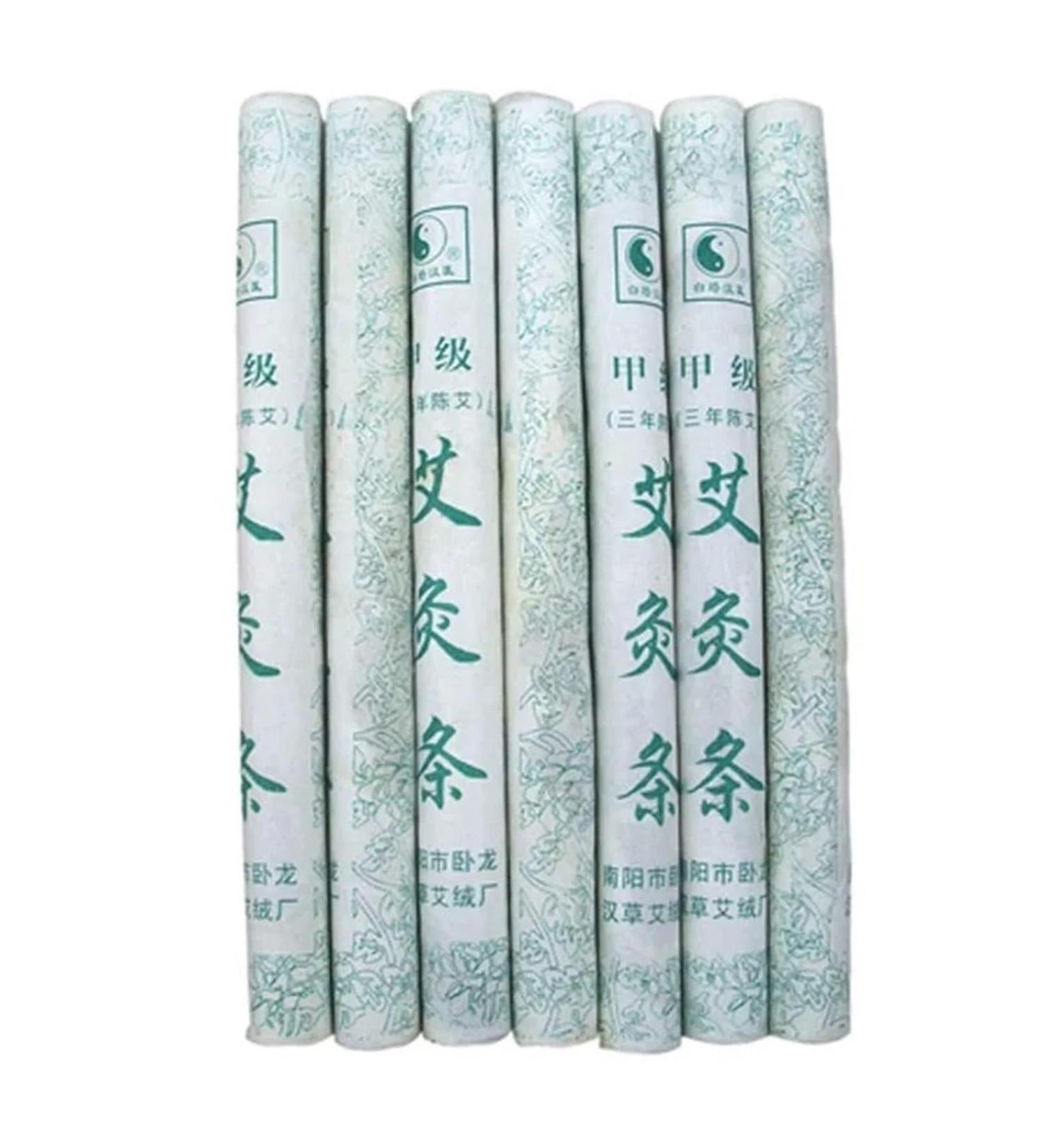 Handmade Moxibustion Sticks | 5-Year Purity Mugwort Rolls | 10 Pack for Body Massage - Buy Online on GoSupps.com