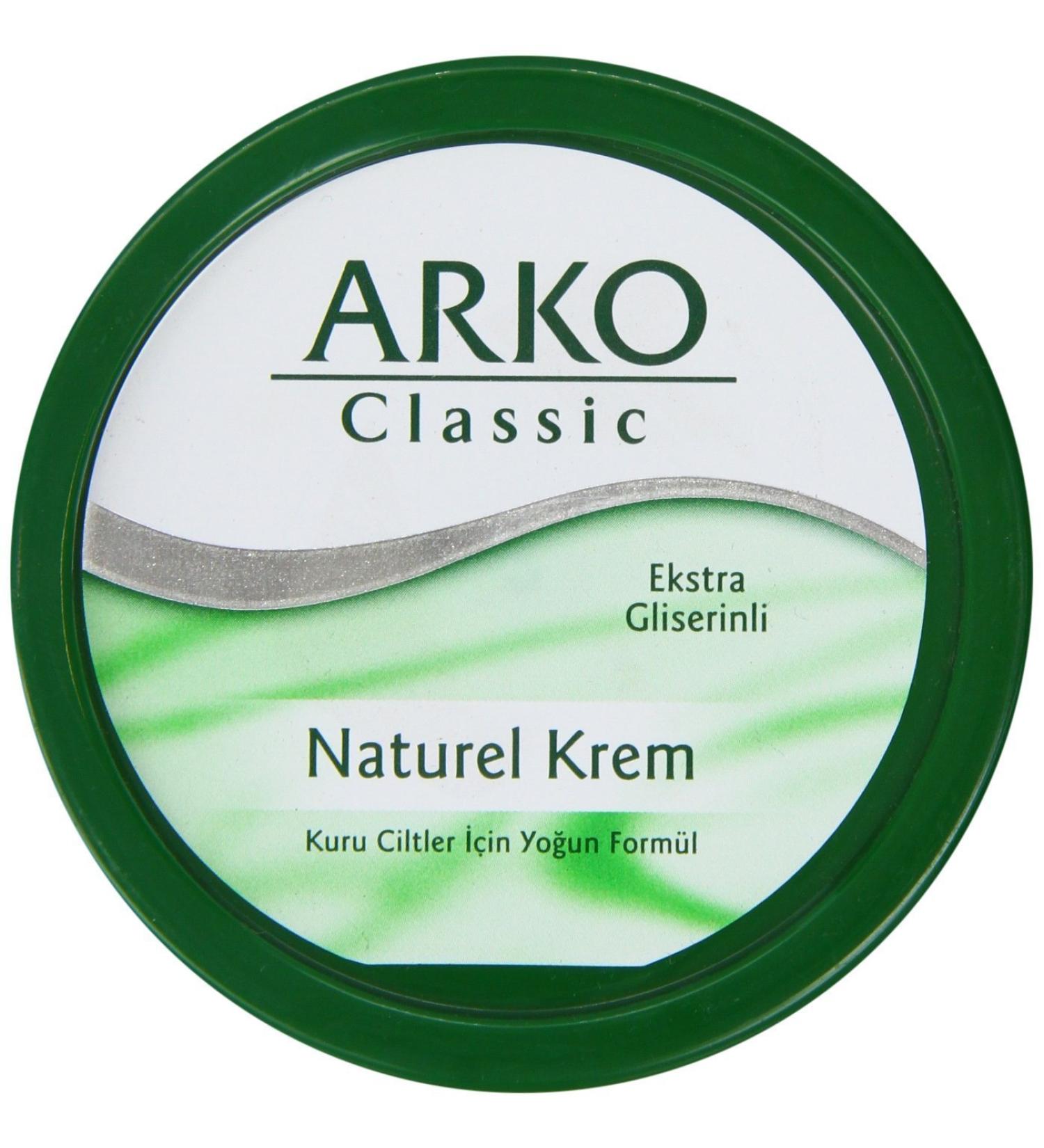 Arko Classic Natural Cream 300 ml - Hydrating Moisturizer for All Skin Types | Fast International Shipping - Buy Online on GoSupps.com