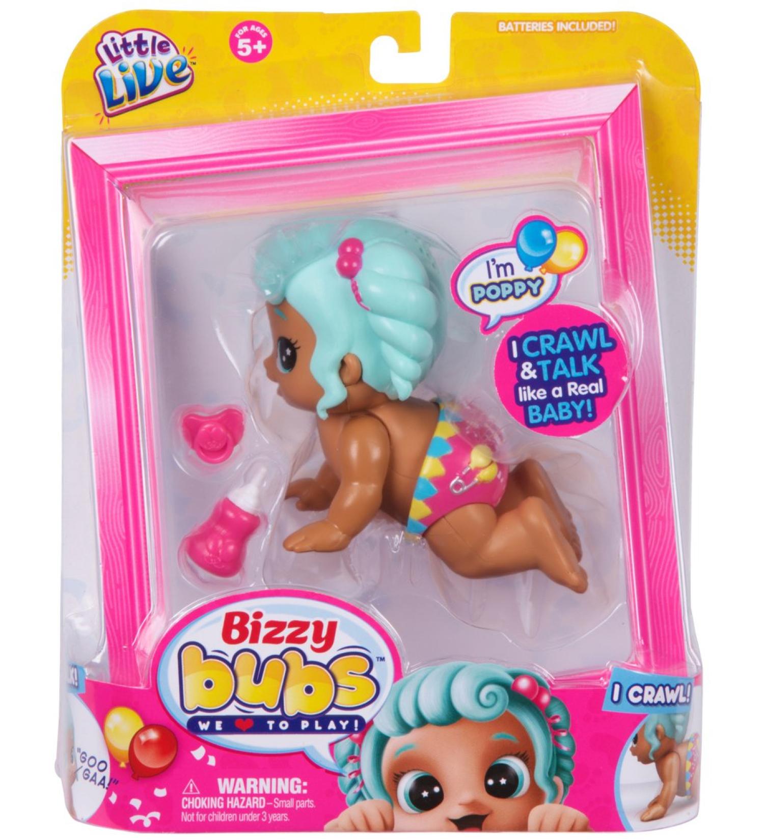 Little Live Bizzy Bubs Single Pack - Poppy | Interactive Baby Doll Toy - Buy Online on GoSupps.com