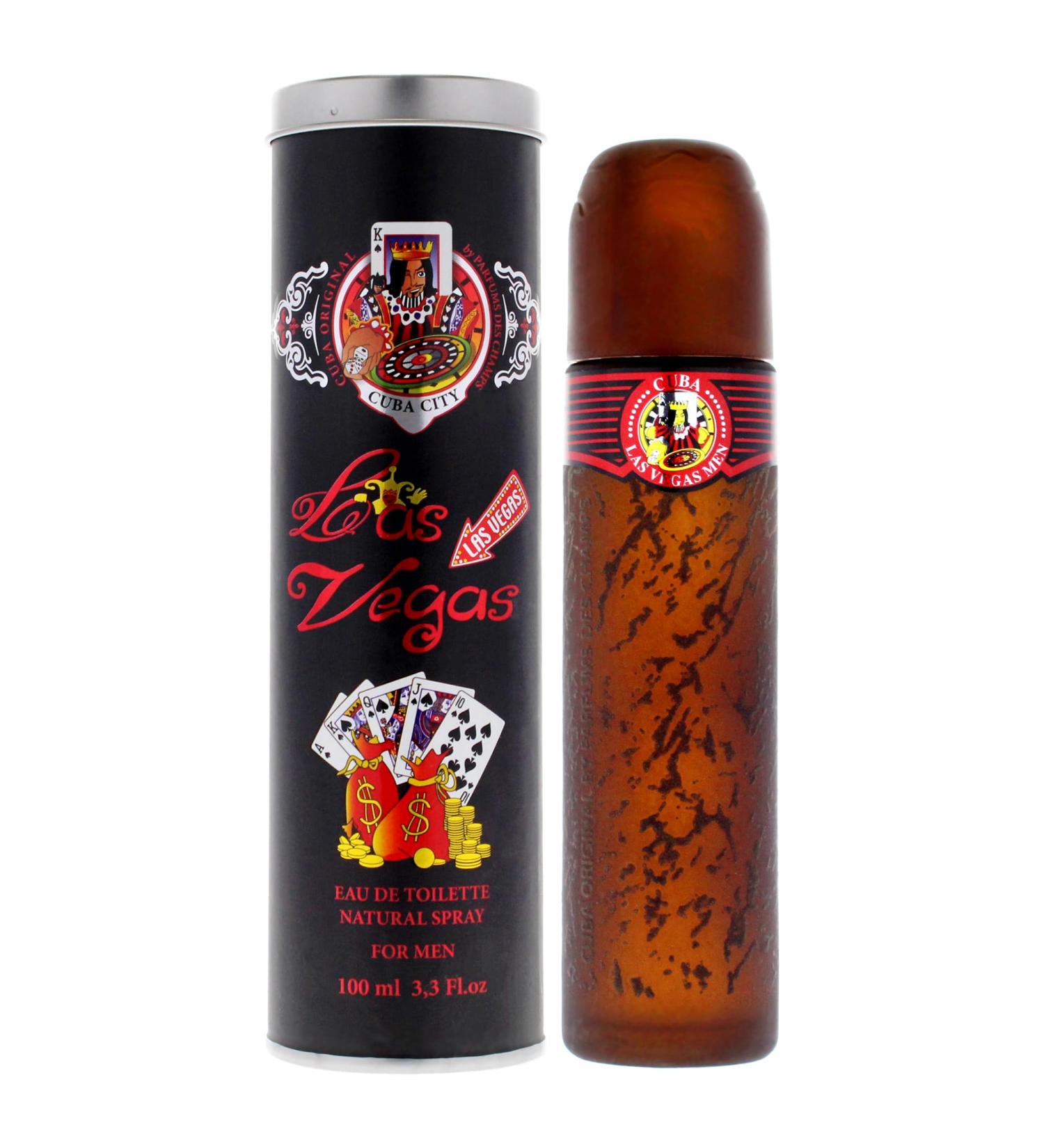 Cuba Cuba City Las Vegas Men 3.3 oz EDT Spray Cedar Pineapple 3.3 Ounce (Pack of 1) - Buy Online on GoSupps.com