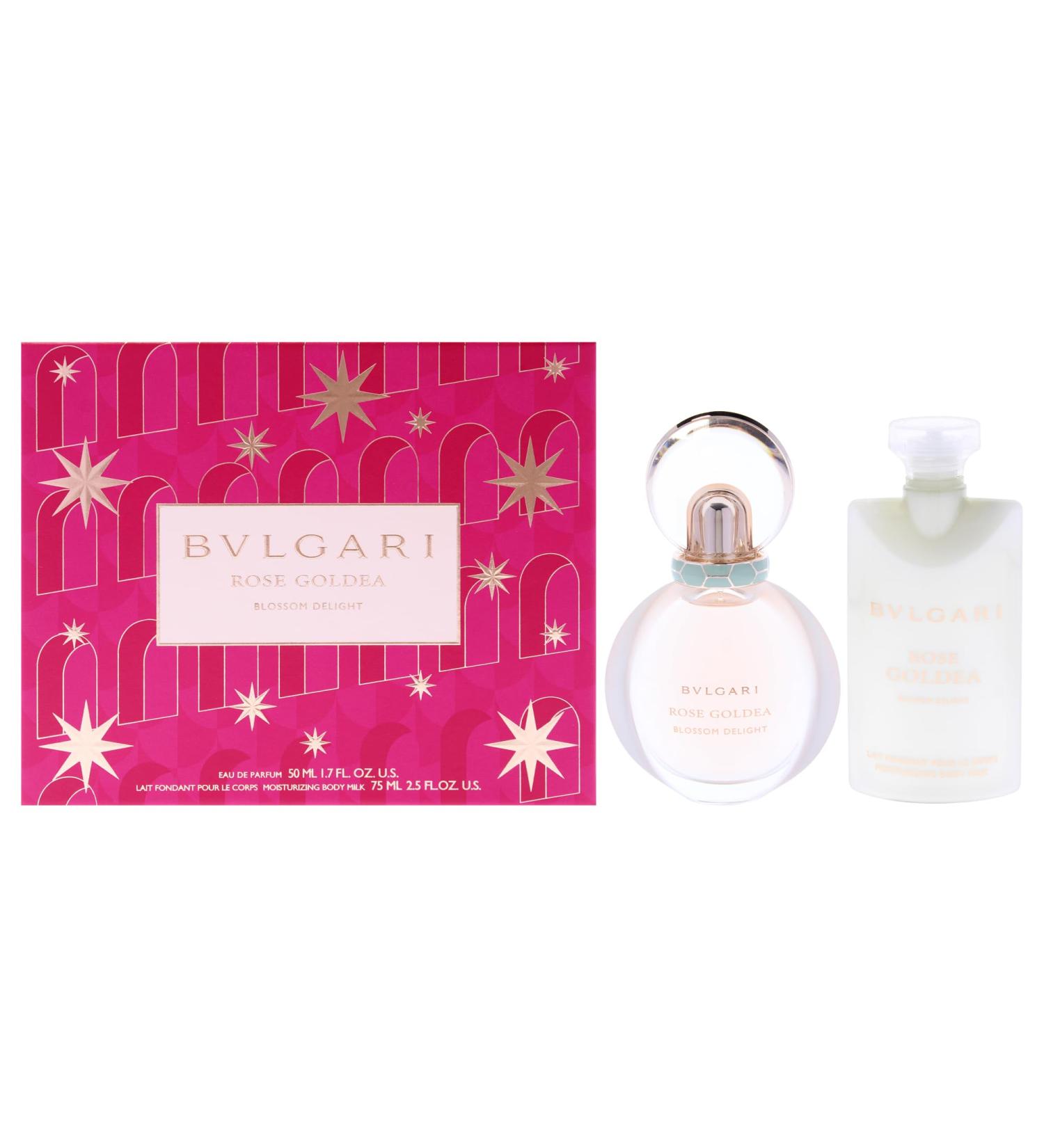 Bvlgari Rose Goldea Blossom Delight for Women - 2 Pc Gift Set 1.7oz EDP Spray 2.5oz Moisturizing Body Milk - Buy Online on GoSupps.com