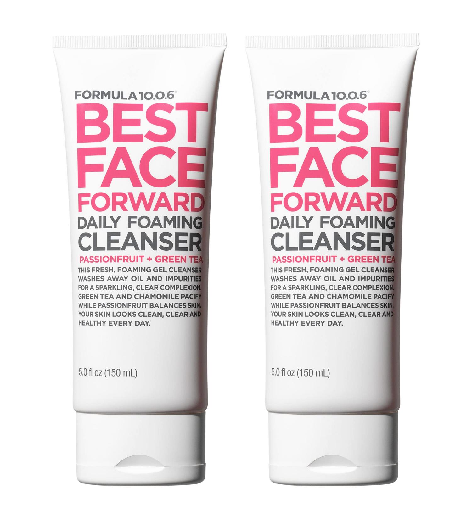 Formula 10.0.6 - Best Face Forward Daily Foaming Cleanser 2 Pack - 10 Fl Oz - Buy Online on GoSupps.com