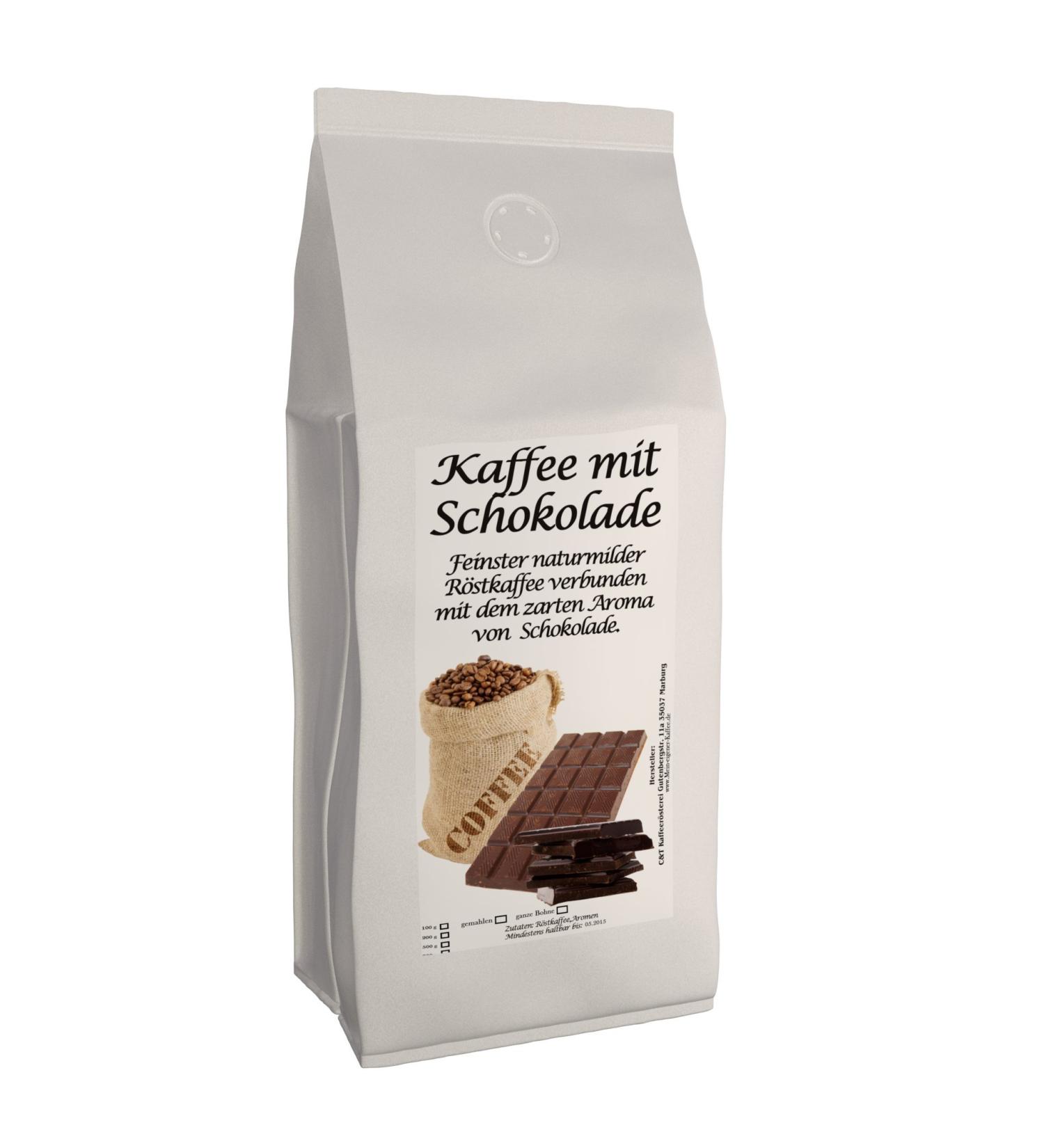 The Coffee and Tea Company Aromacaffees Aromatized coffee healing beans fresh by our roasted chocolade 1000 grams - Buy Online on GoSupps.com