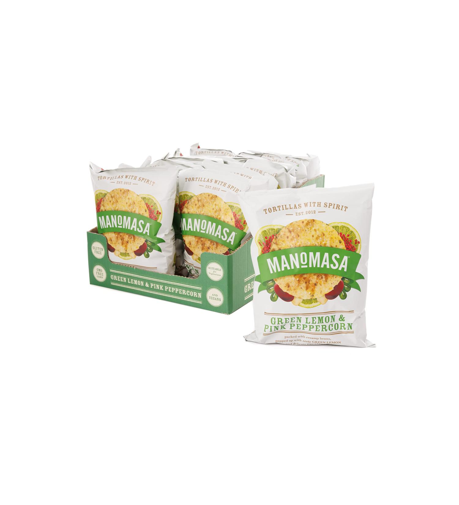 Manomasa Green Lemon & Pink Peppercorn 12 x 140g - Buy Online on GoSupps.com