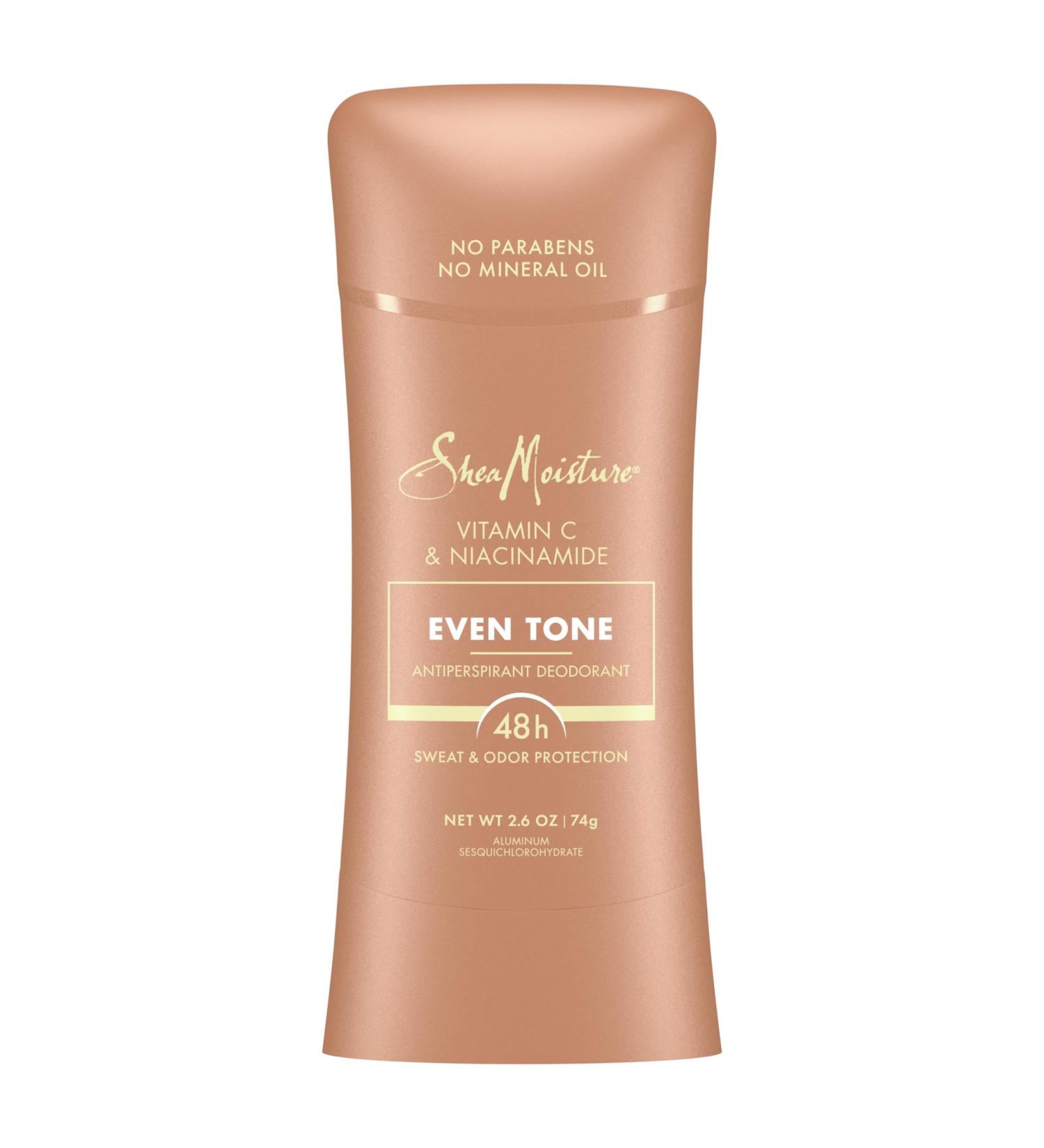 SheaMoisture Antiperspirant Deodorant Stick | Even Tone with Vitamin C & Niacinamide | 48HR Sweat & Odor Protection | Paraben & Mineral Oil Free | 2.6 oz - Buy Online on GoSupps.com