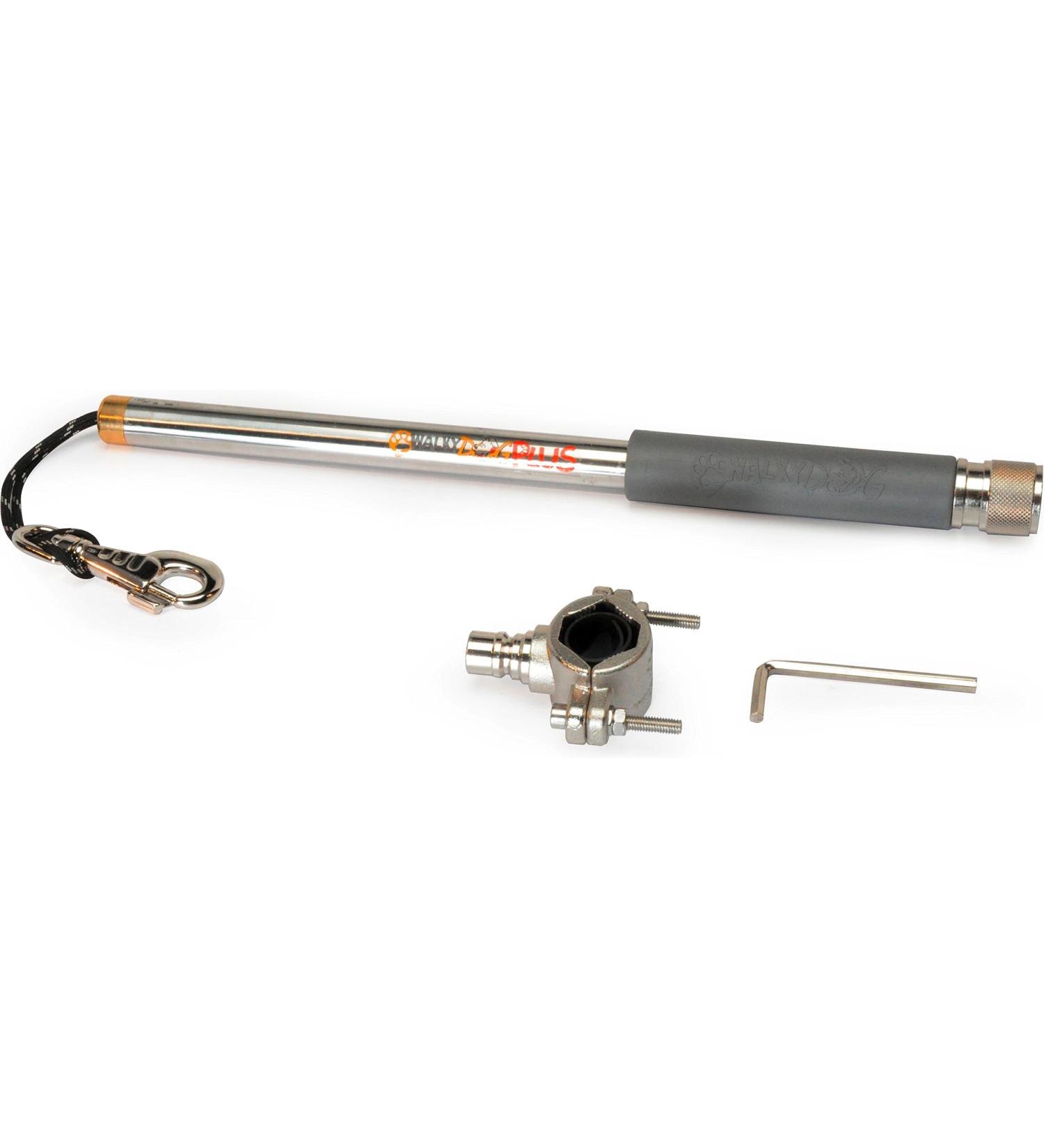 Buy DoBar 62000 Walky Dog Plus - Stainless Steel Dog Bicycle Line with Triple Recess Absorber - 37.5cm - Silver | International Shipping Available - Buy Online on GoSupps.com