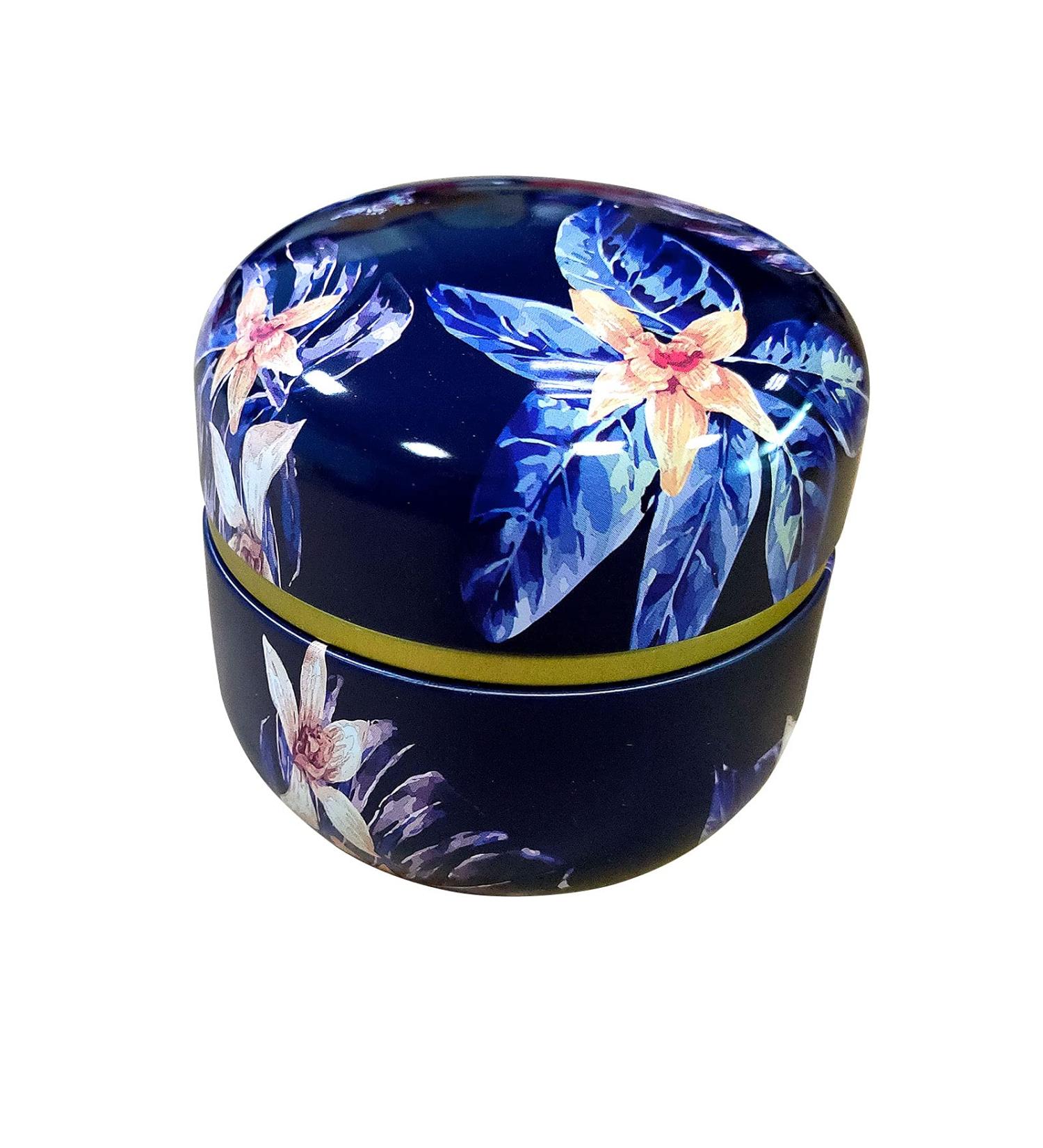 Topwon 3.15 BPA-Free Fluffy Powder Case with Puff - Blue Flower Design | Travel & Home Use - Buy Online on GoSupps.com