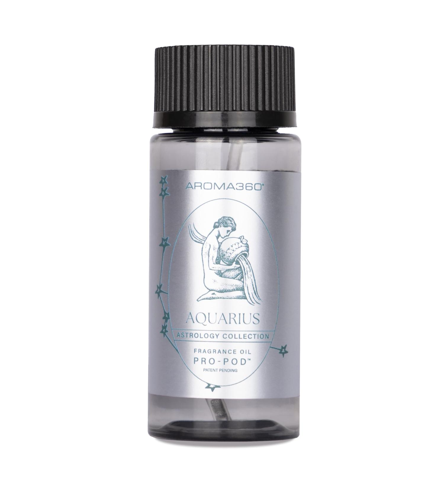 Aroma360 Pro Pod - Fragrance Oil Inspired by Astrology - Scent Includes Ginger, White Flower & Amber - Aquarius, 50mL/1.7 fl oz - Buy Online on GoSupps.com