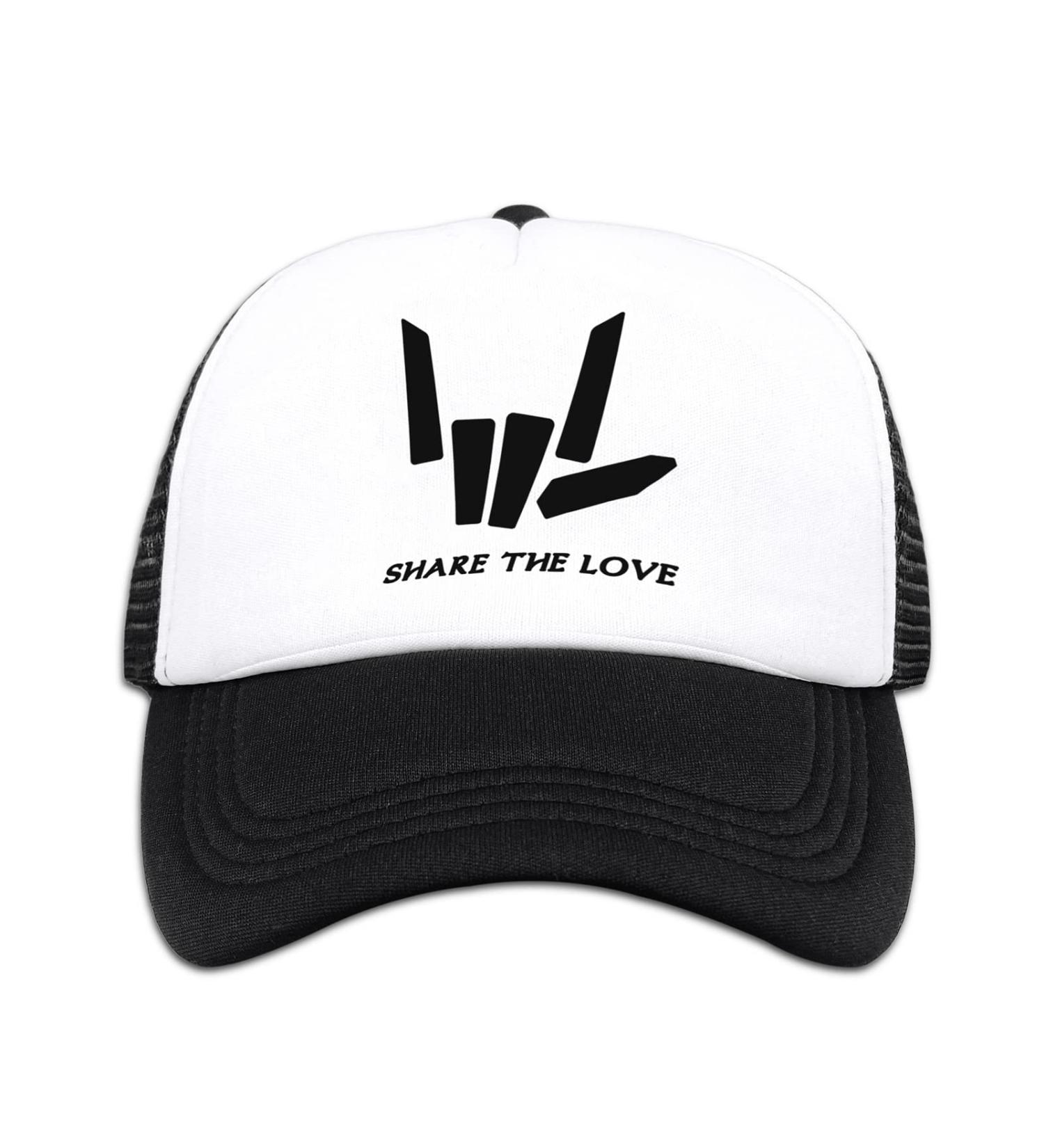 Share The Love Kids Mesh Baseball Trucker Cap - Adjustable Black - Buy Online on GoSupps.com