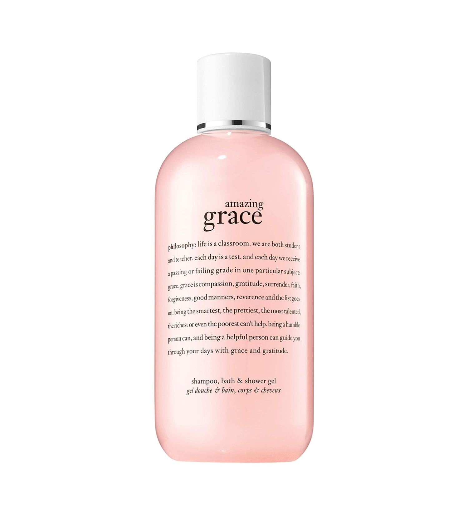 philosophy Amazing Grace 3-in-1 Shampoo, Shower Gel & Bubble Bath 16oz - Pack of 1 - Buy Online on GoSupps.com