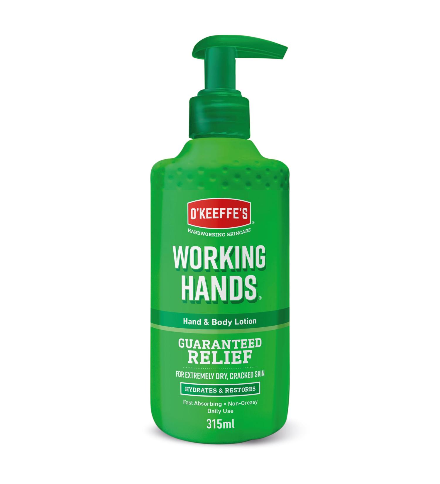O'Keeffe's Working Hands Hand & Body Lotion 315ml - Suitable for Sensitive Skin | Moisturizes Restores & Relieves Dry & Cracked Skin | Fast Absorption Non-Greasy & Suitable - Buy Online on GoSupps.com