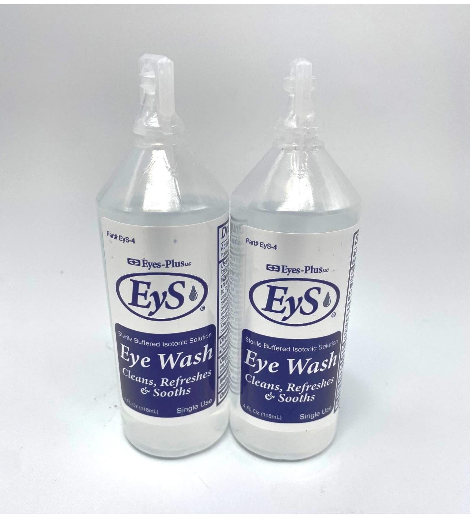 Eyes-Plus 4-oz Eye Wash - Cleans, Refreshes, Soothes | Pack of 2 - Buy Online on GoSupps.com