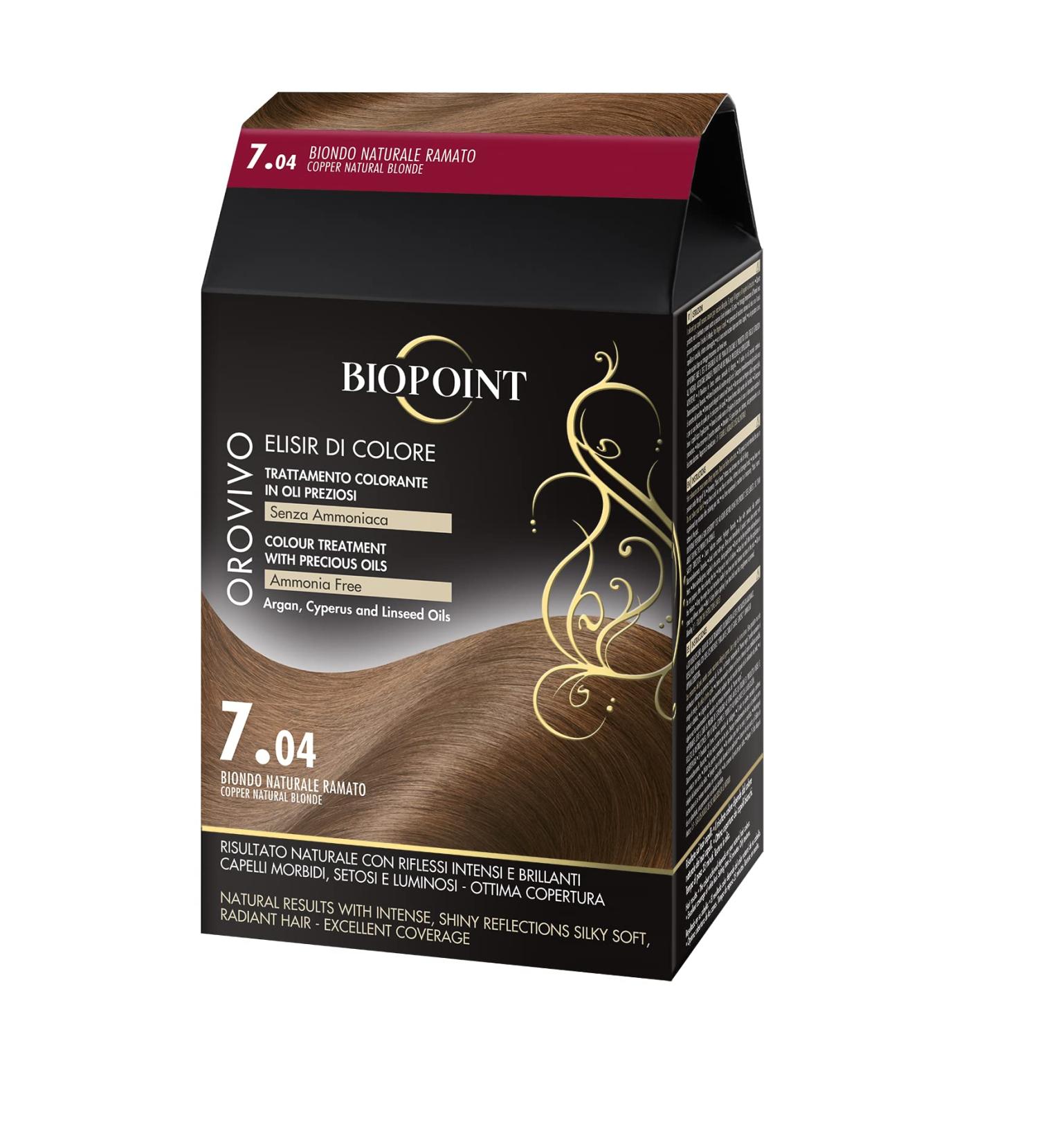  BIOPOINT Biopoint Orovivo - Color Elixir ammonia-free oil-based hair dye set nourishing and illuminating action gives intense and brilliant color 142 ml - Buy Online on GoSupps.com