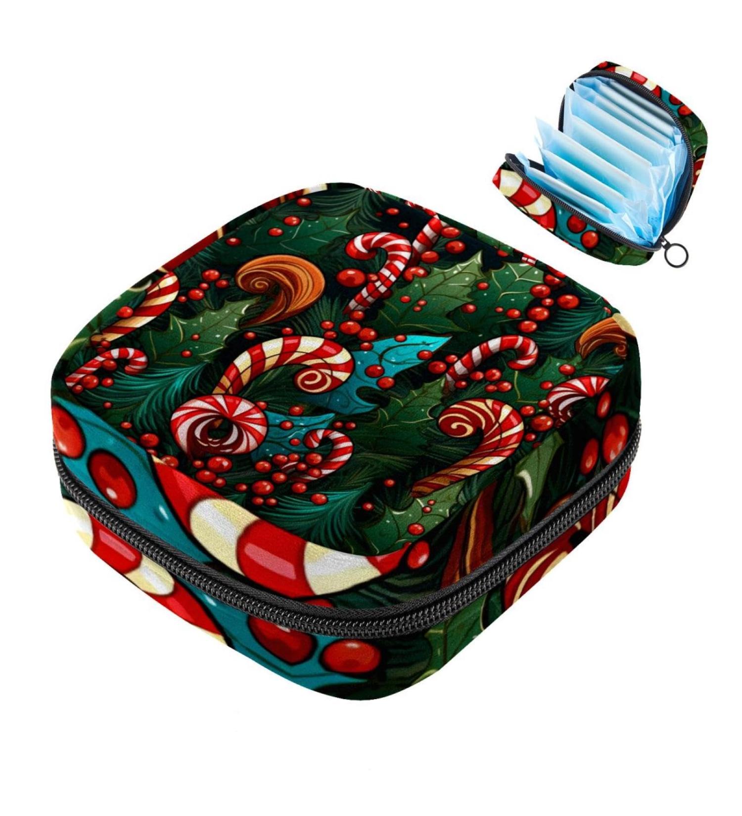 Women s Travel Storage Bag for Menstrual Cup & Makeup - Large Capacity Organizer with Santa Claus Pattern - Perfect Gift for Girls - 1 Count - Buy Online on GoSupps.com