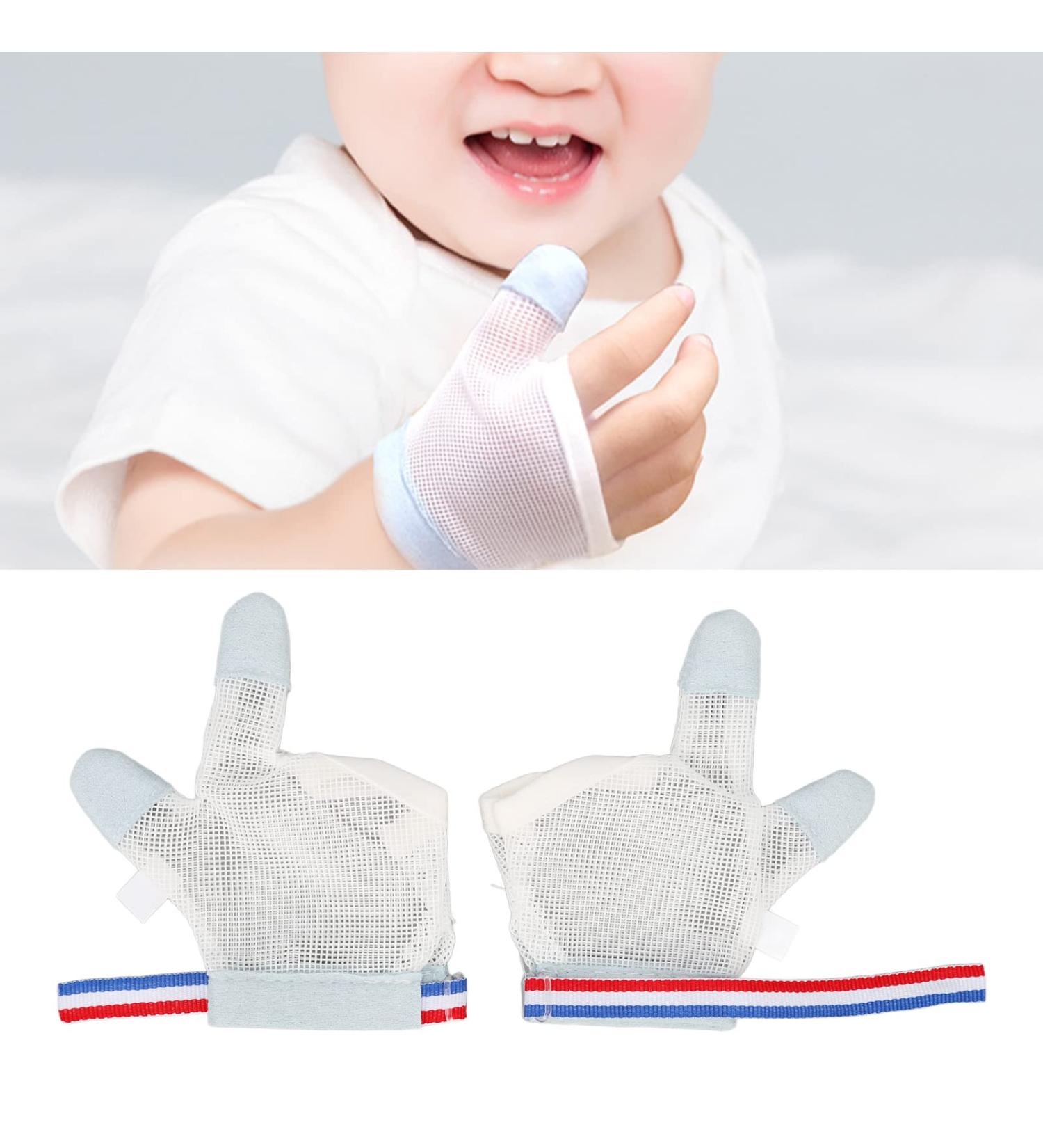 Three-Sailing Thumb Sucking Stop: Finger Protection Glove & Bite Ring for Nail Biting Prevention - Ideal for Babies - Buy Online on GoSupps.com