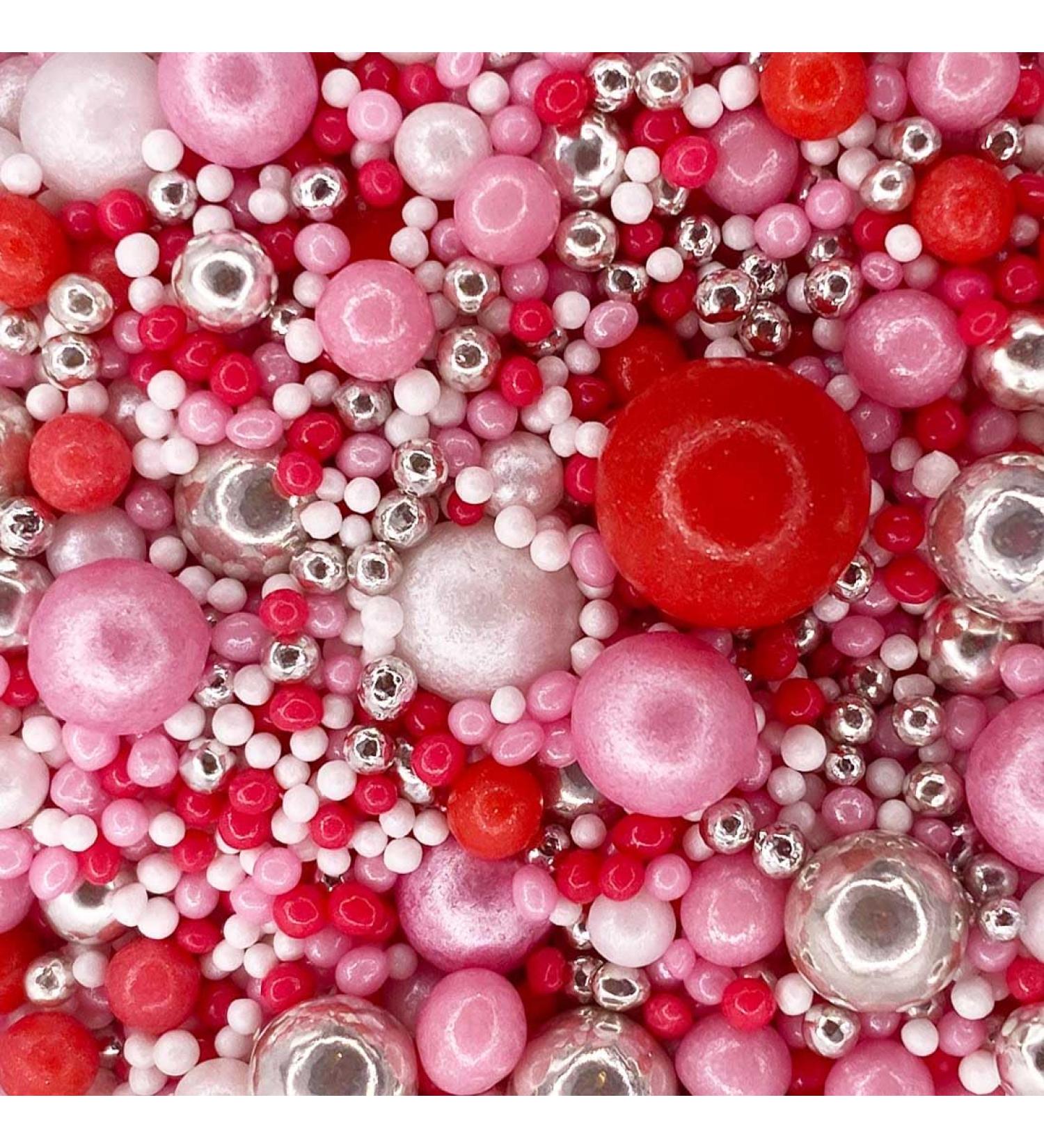Scrumptious - Pearls Mix - Twinkle Cupid - Cake Topper Sprinkles - 30g Edible Shimmer Ball Cupcake Decorations - Perfect for Weddings Christenings & Parties - Buy Online on GoSupps.com