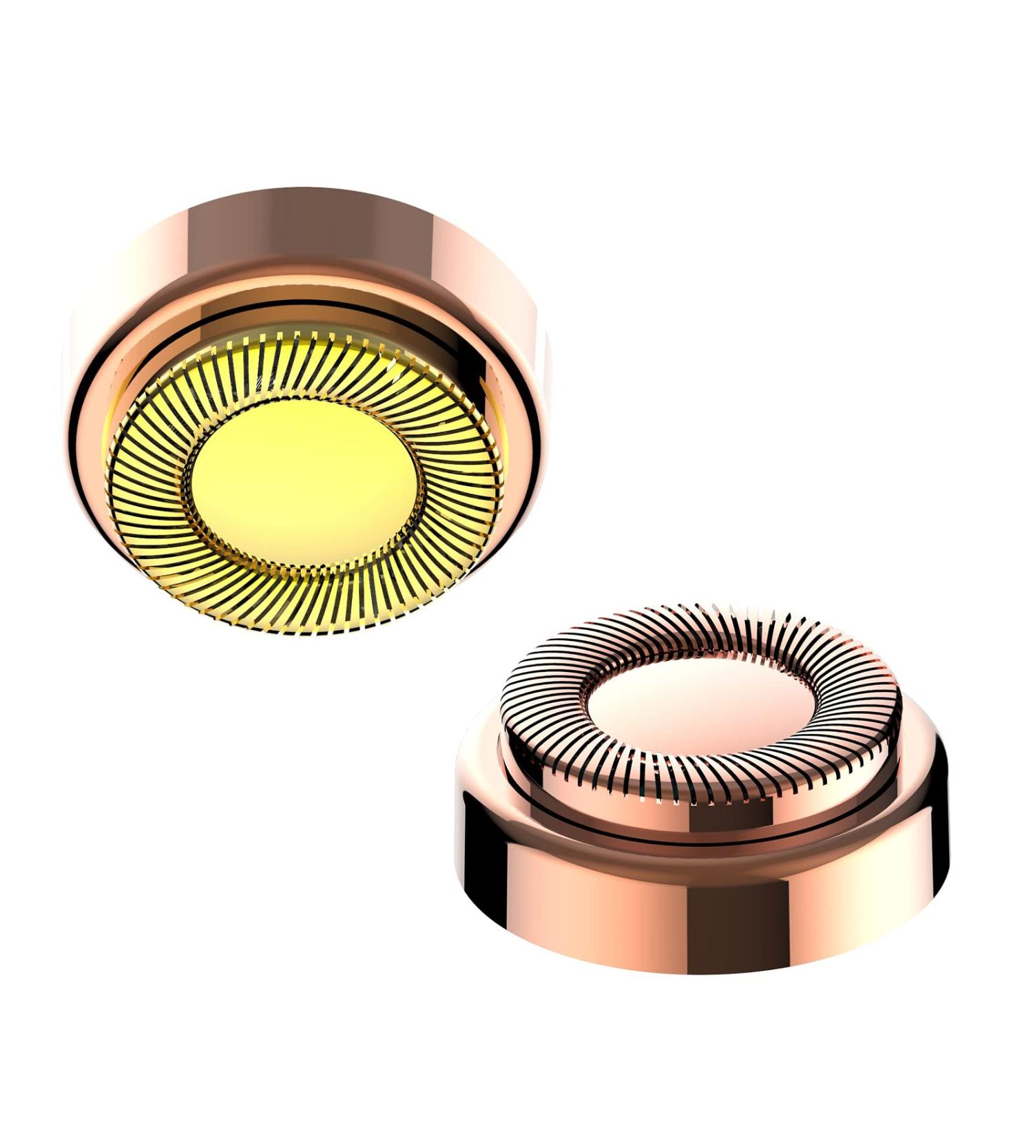 Buy Flawless Replacement Heads - Facial Hair Remover Accessories (2PC) | Original Rose Gold & Gold Options - Buy Online on GoSupps.com