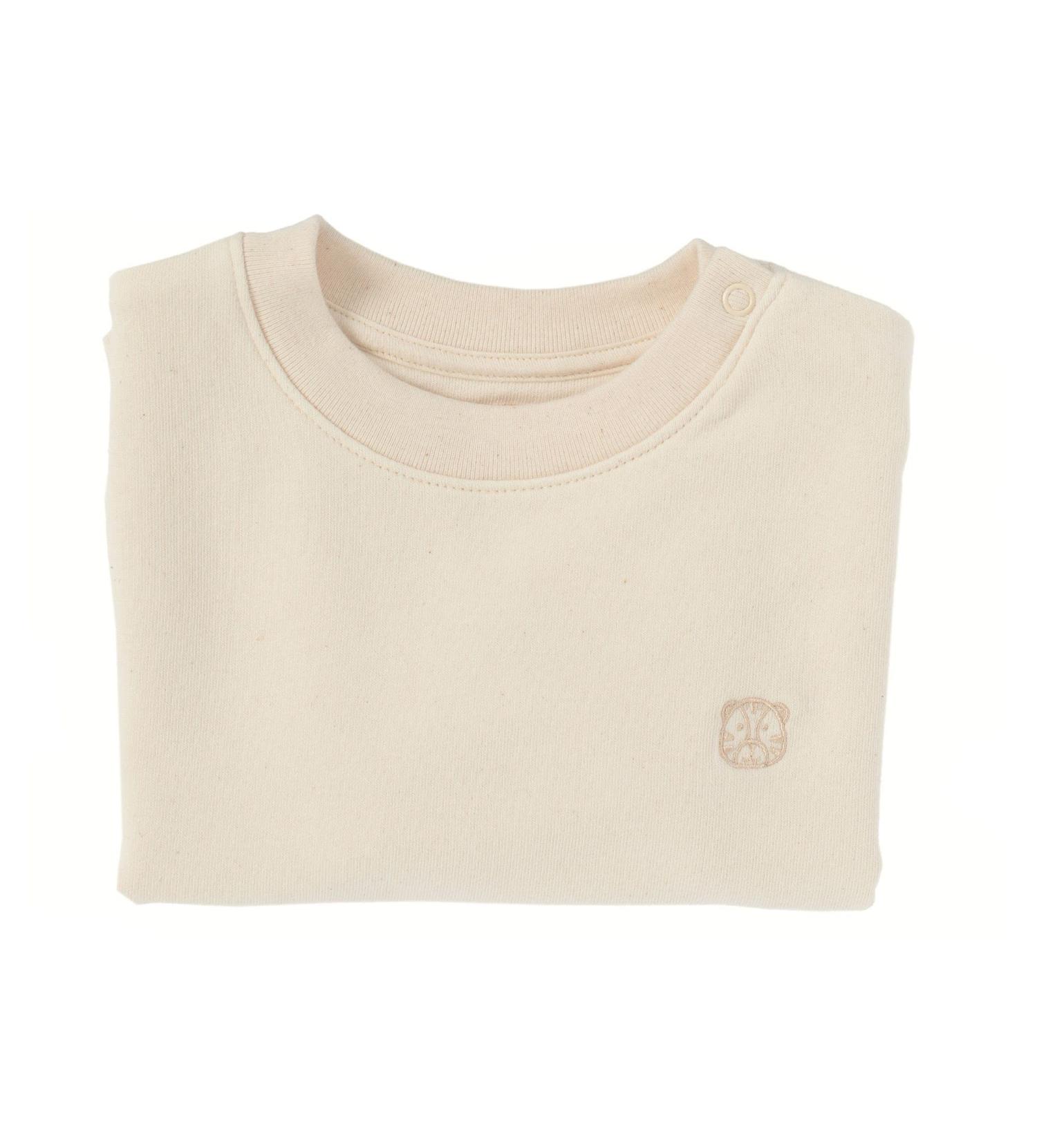 Timino Organic Cotton Children Sweater - Unisex Long-Sleeved Baby Sweatshirt in Creamy Vanilla High Quality Sizes 68-116 (6 Months to 6 Years) - Buy Online on GoSupps.com