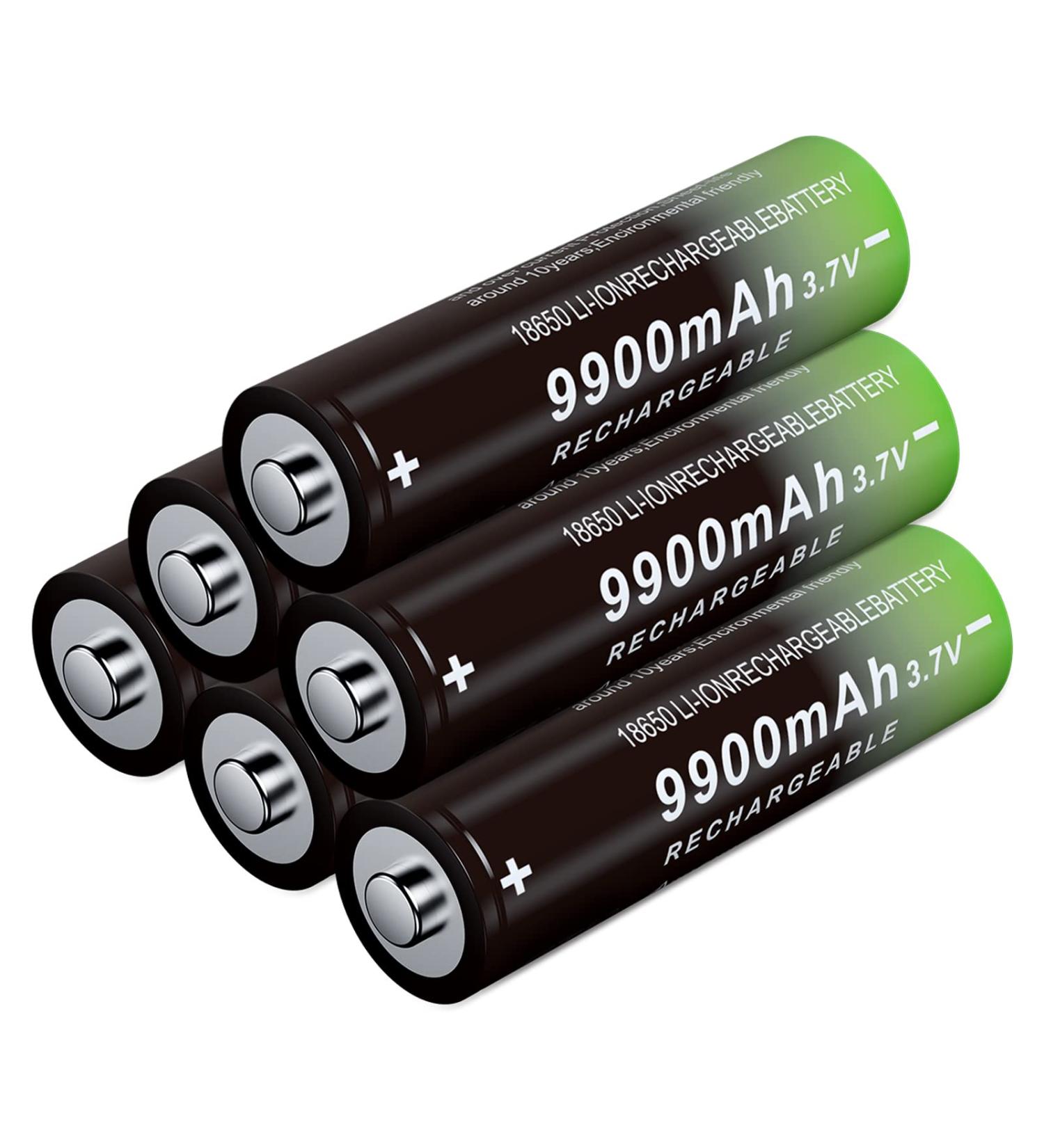 Buy 18650 Rechargeable Battery 8 Pack - 3.7V 9900mAh Li-ion for Flashlights & Headlamps - International Shipping - Buy Online on GoSupps.com