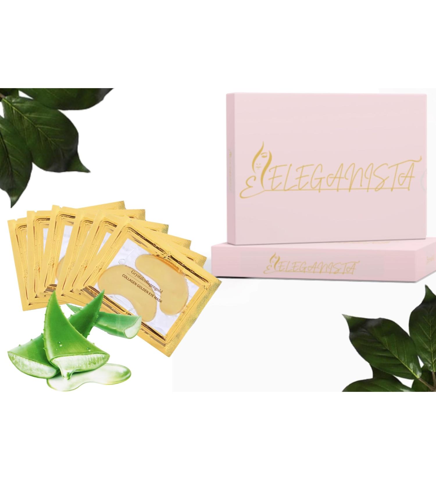 Elegista Eye Pads Masks - 50 Pairs for Dark Circles | Hyaluron & Vitamin E Anti-Aging Gel Eye Patches - Buy Online on GoSupps.com