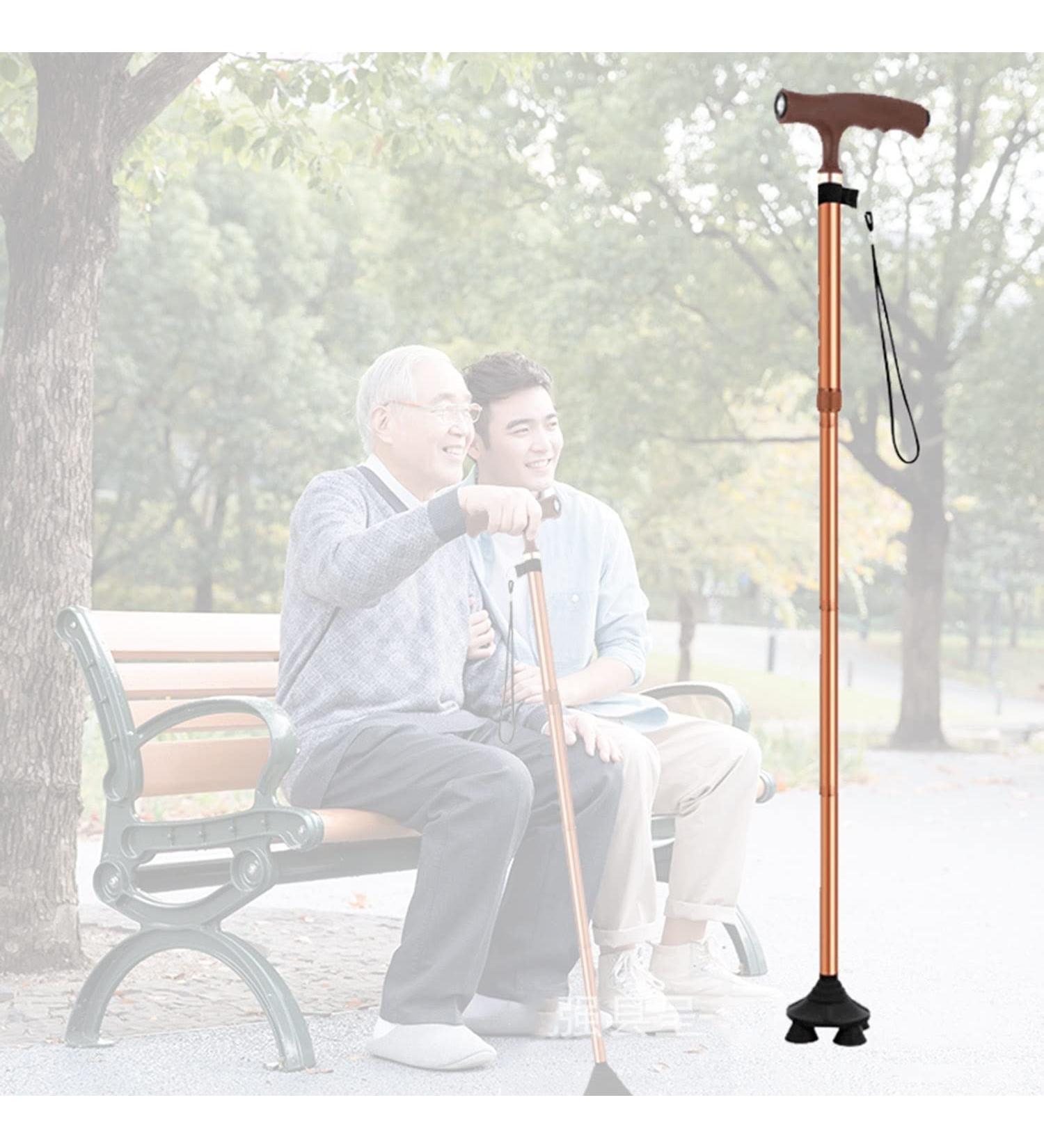 Folding Elderly Cane Crutches for Adults Non-Slip/Shock Absorption Forearm Crutches Mobility Aid for Elderly Seniors & Handicap 5 Stops Height Adjustable It's so Kind of You Prosperous Gold - Buy Online on GoSupps.com