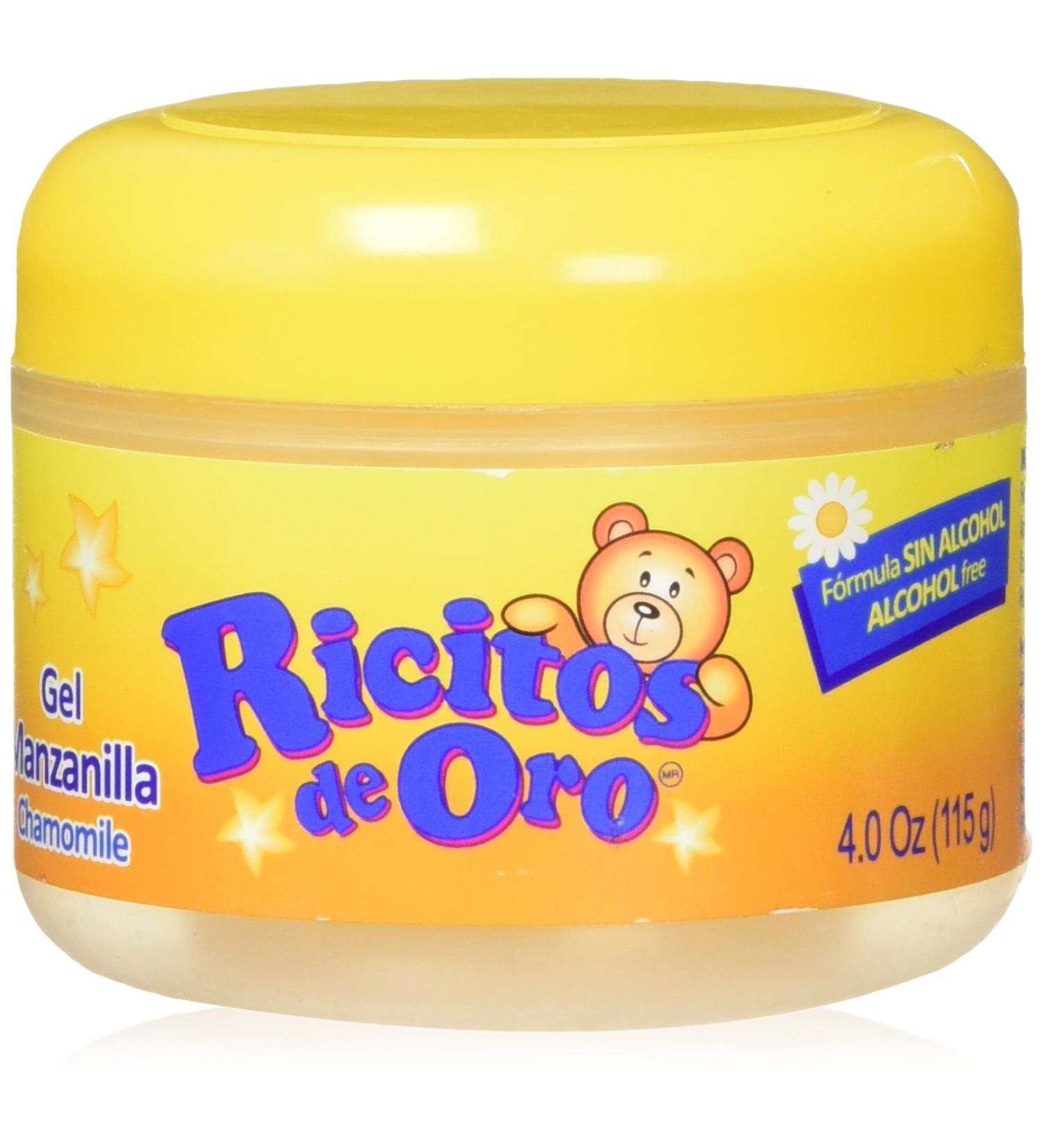 Manzanilla Ricitos de Hair Gel| Alcohol-Free Hair Care Gel for Daily Use, Gentle Gel with Chamomile Extract 4.0 Ounces