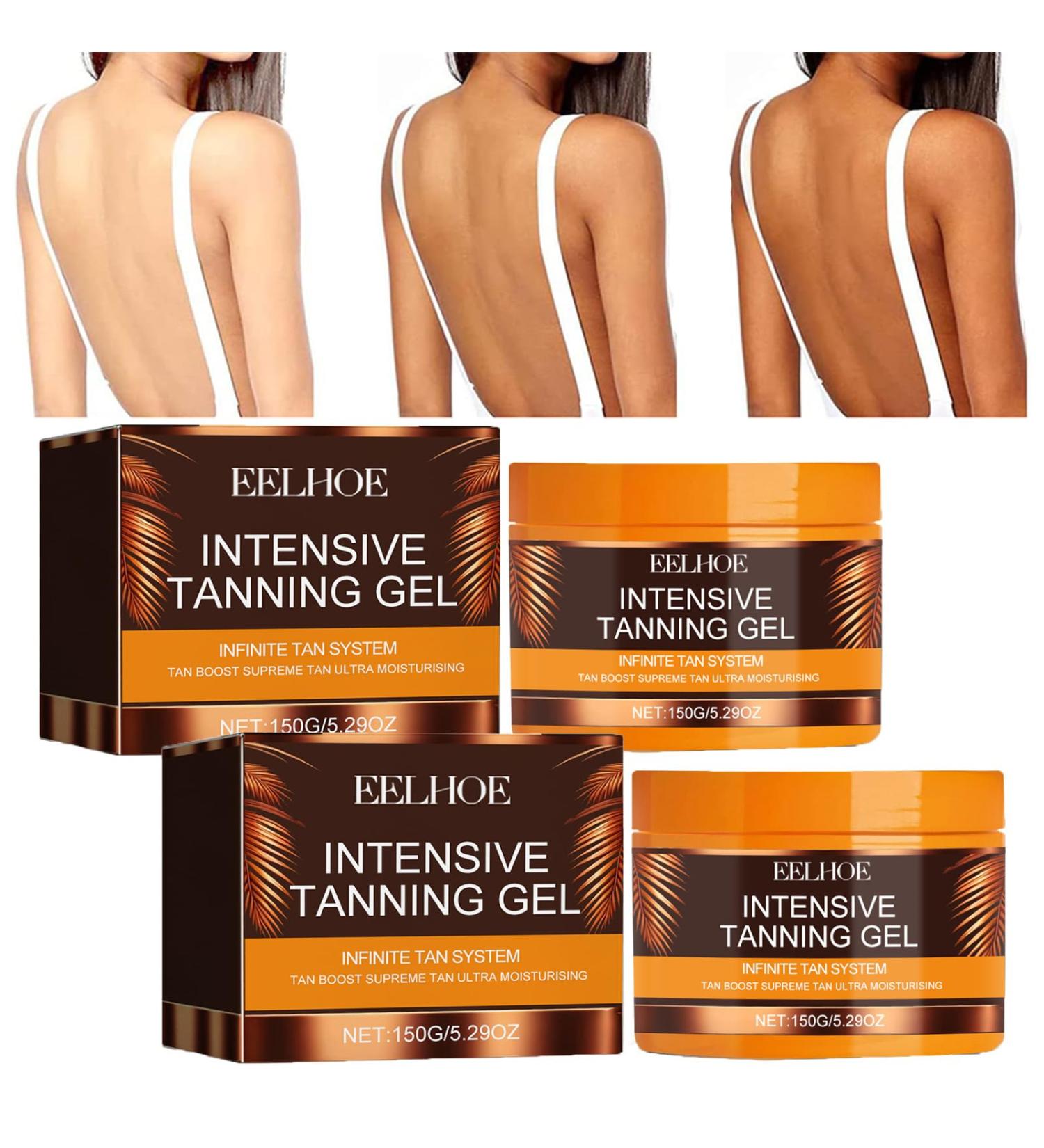 Tanning Accelerator Cream Sunbed Tanning Accelerator 150g Brown Tanning Cream Intensive Tanning Gel Sunbed Cream Effective in Sunbeds & Outdoor Sun Achieve a Natural Tan (2PCS) - Buy Online on GoSupps.com