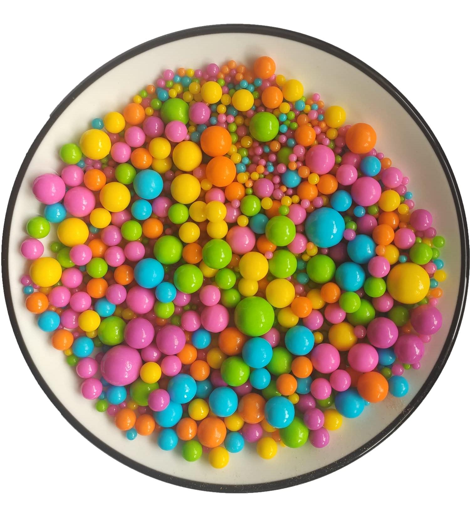 Buy Edible Rainbow Pearl Sugar Sprinkles | Cake & Cupcake Toppers | Cookie Decorations | Sweet Personalities Dessert Strussel - Buy Online on GoSupps.com