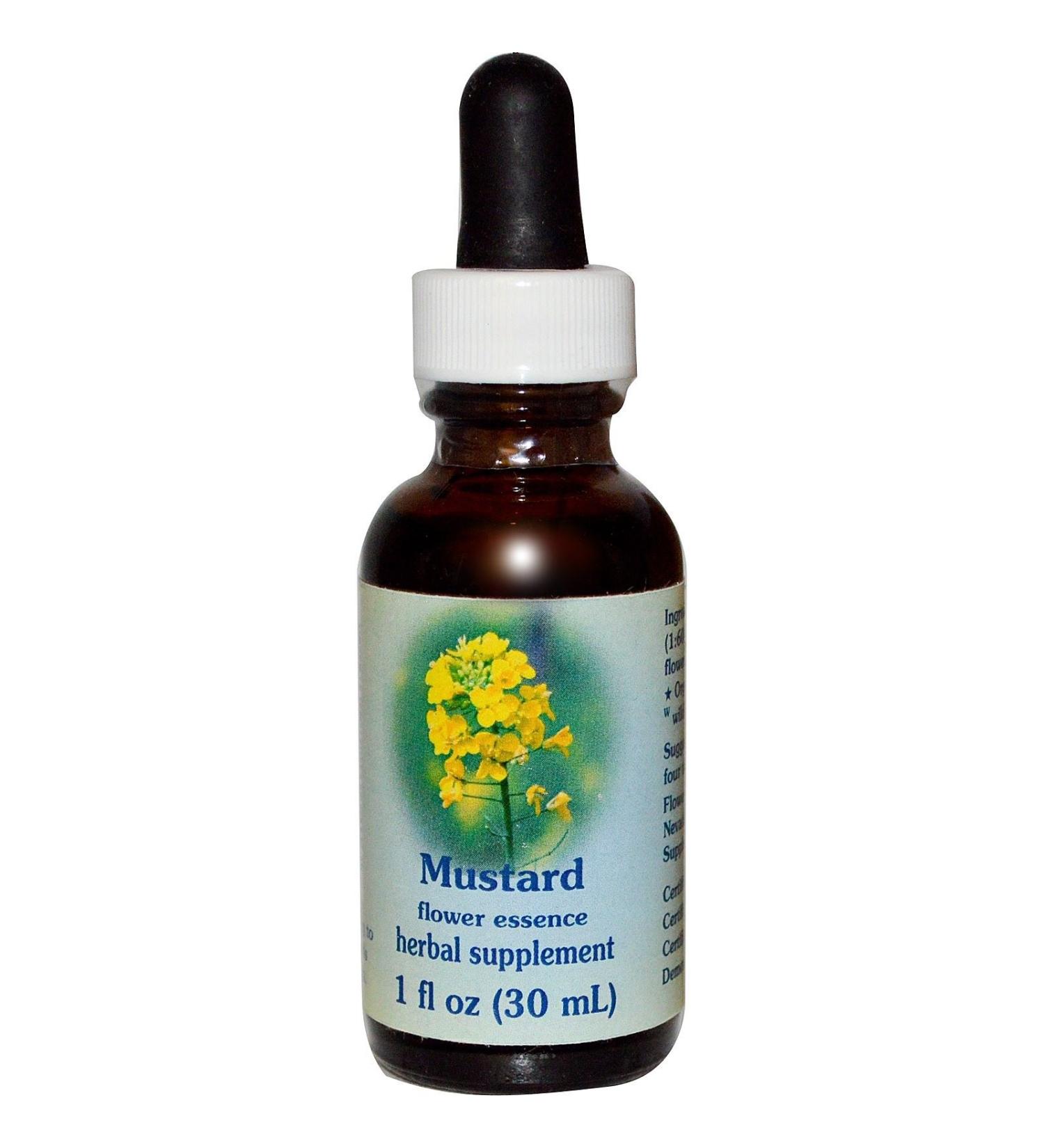 Flower Essence Services Mustard Dropper Herbal Supplements 1 Ounce