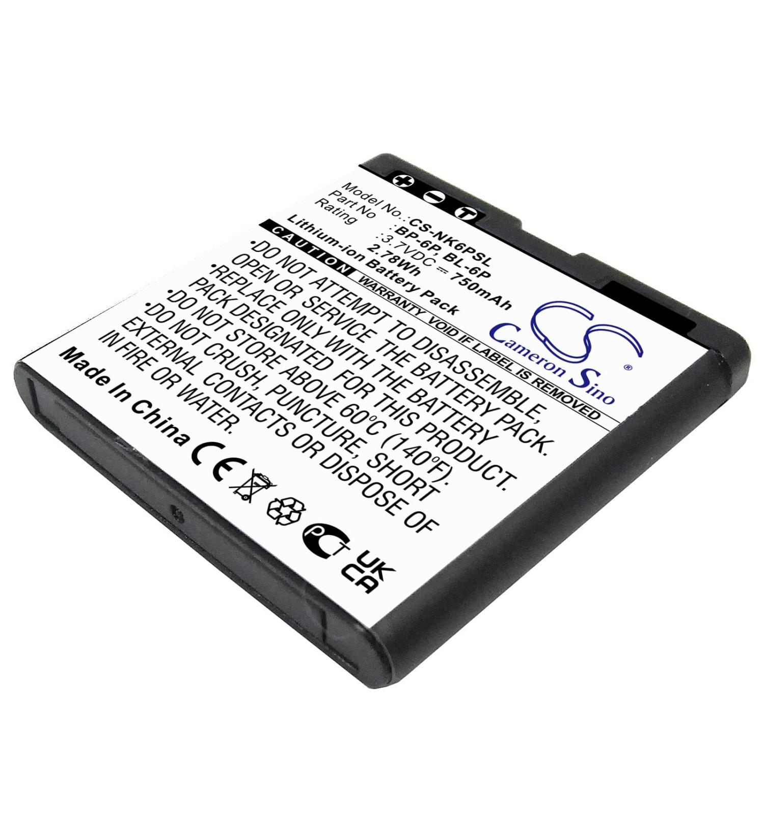 Buy 3.7V 750mAh BP-6P BL-6P Battery Replacement for 6500 7900P 6500C - International Shipping - Buy Online on GoSupps.com