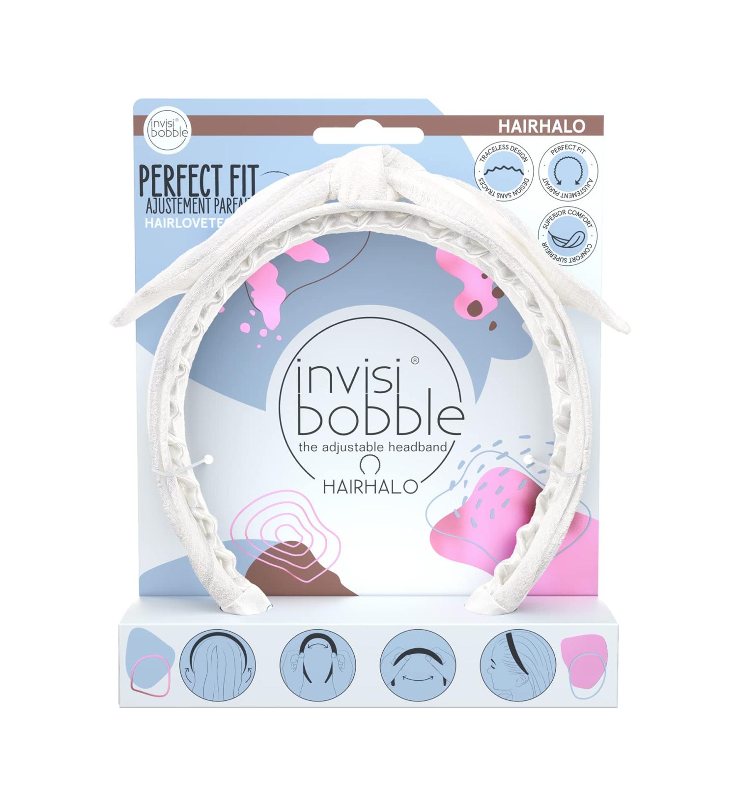 Invisibobble Hairhalo Midsommar Love - Adjustable White Hair Ripe for Girls & Women | Limited Nordic Breeze Collection | Comfortable & Hair-Savvy - Buy Online on GoSupps.com