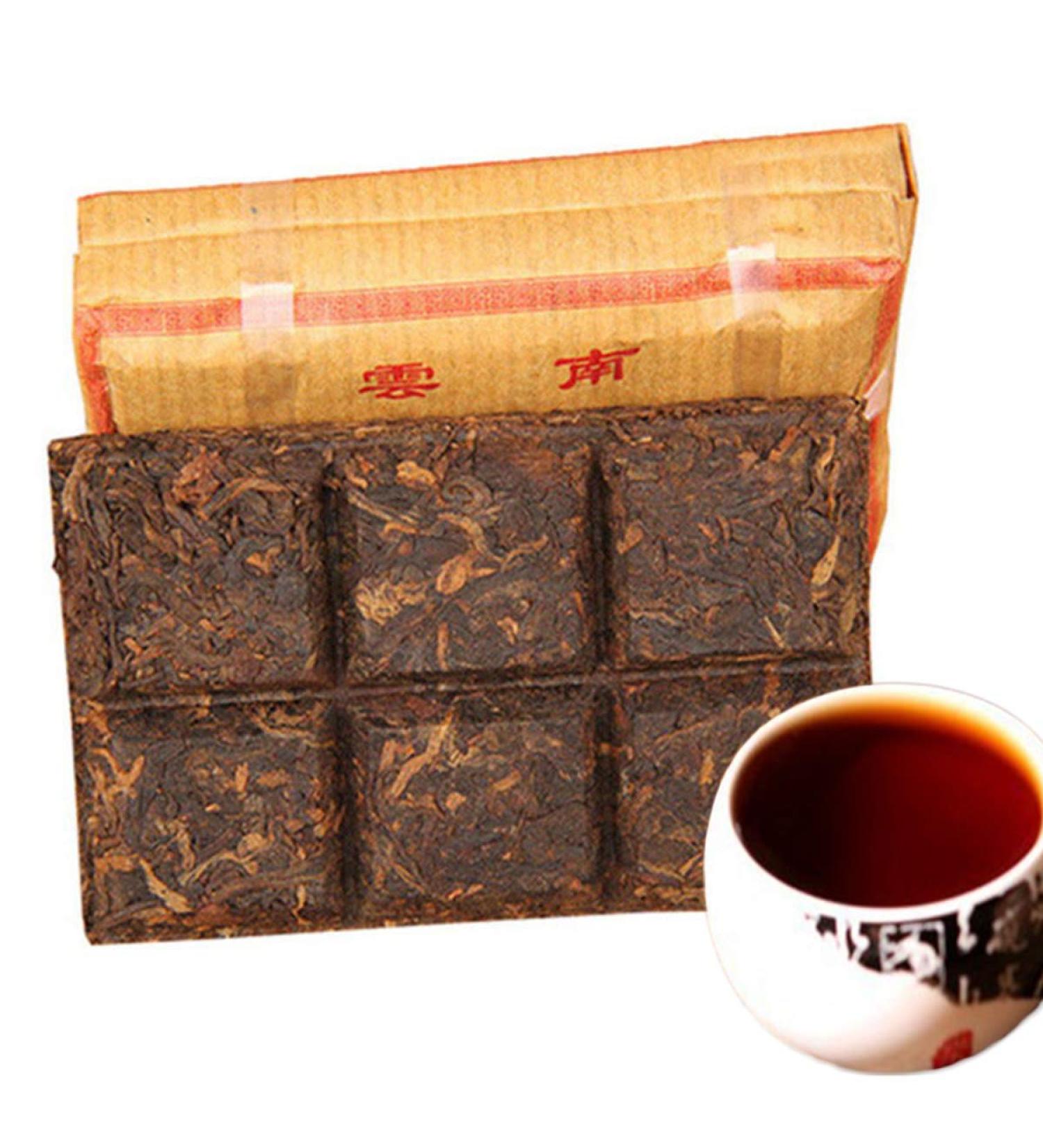 HELLOYOUNG 50g Brique de th Pu-erh biologique chinois aliment vert naturel fabriqu partir de feuilles d'arbres anciens sans additifs avec un ar me riche en couches - Buy Online on GoSupps.com