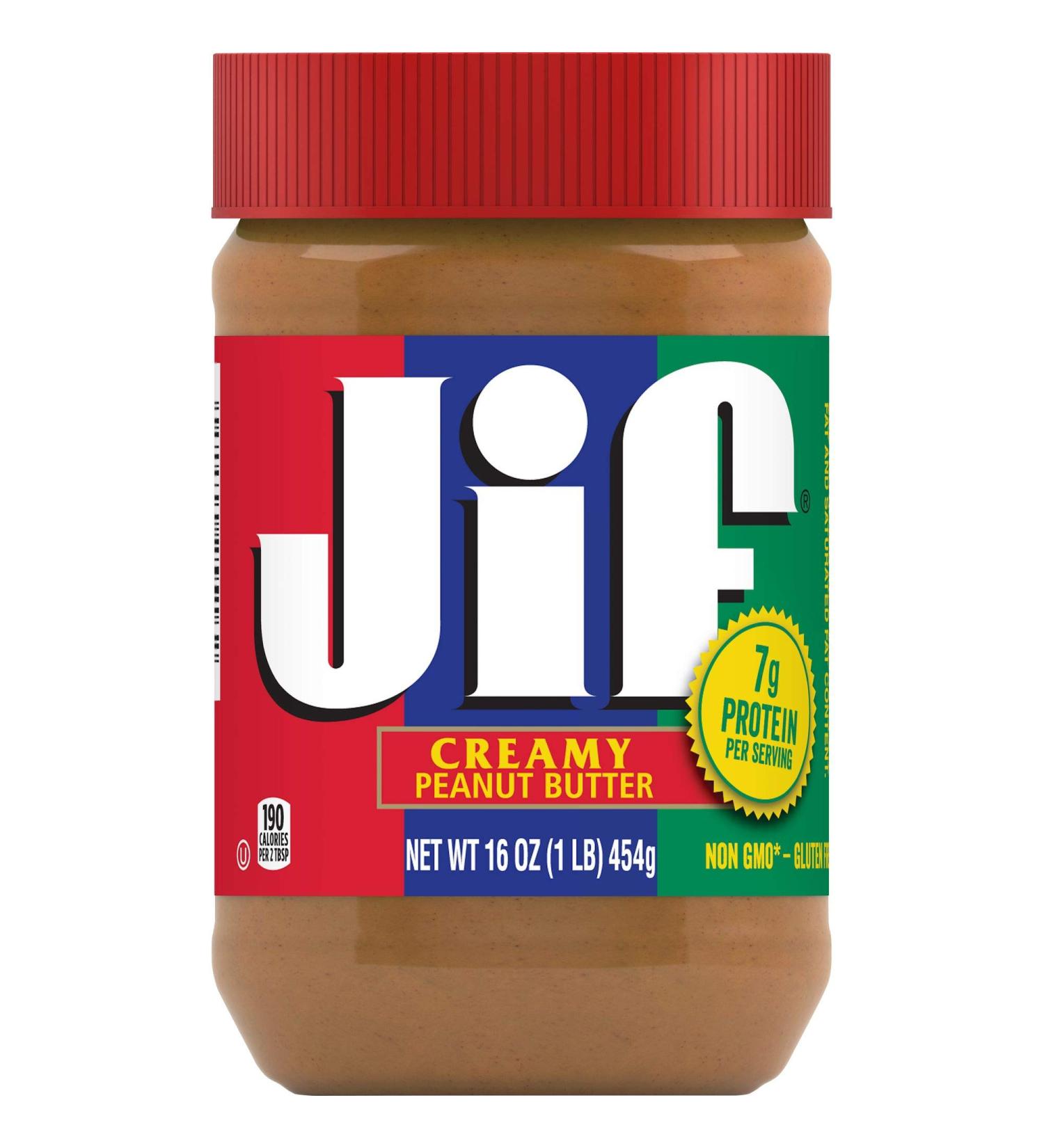Jif Creamy Peanut Butter 454g (16oz) - Buy Online on GoSupps.com